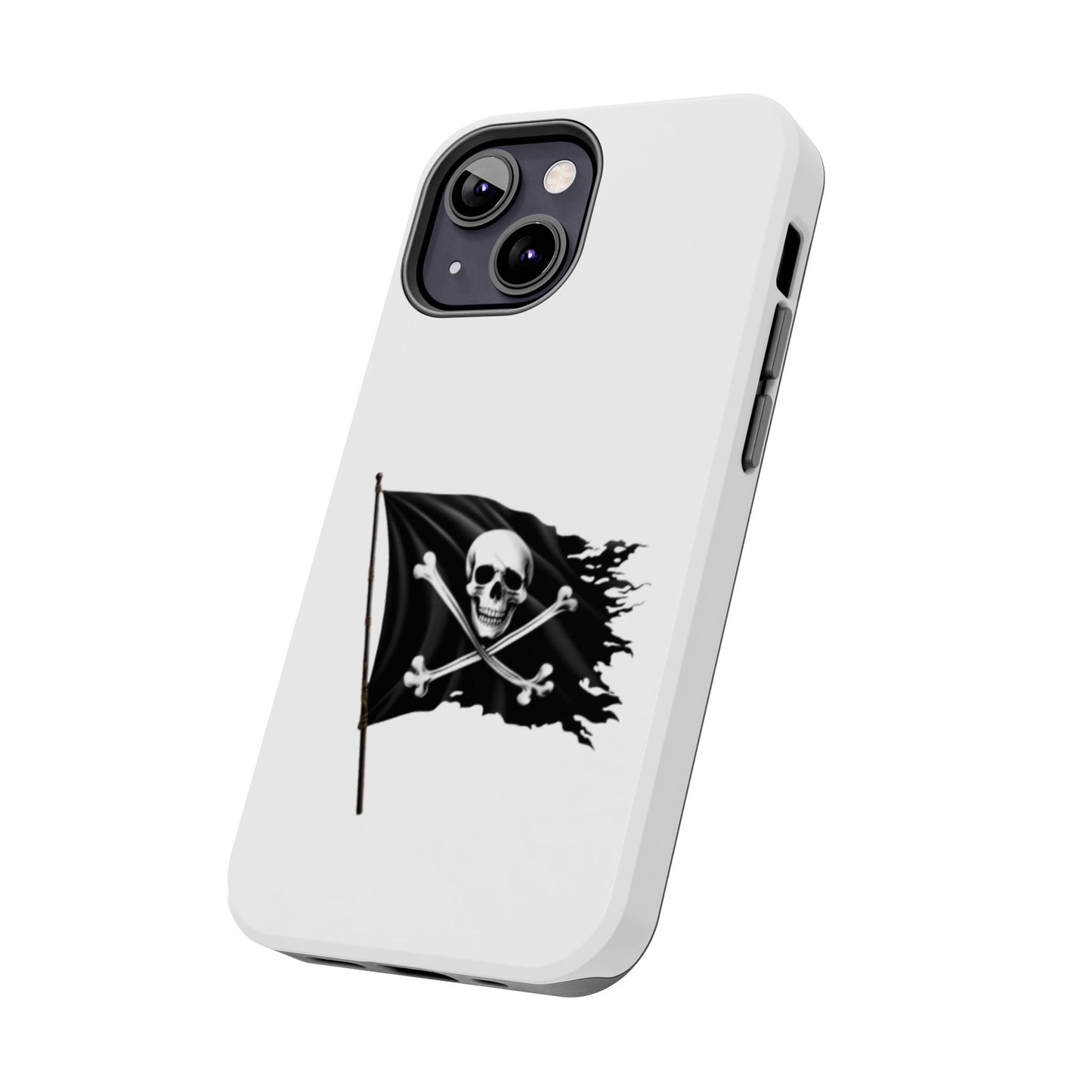 Black Skull Pirate Flag - Tough iPhone Cases - Choose your Size