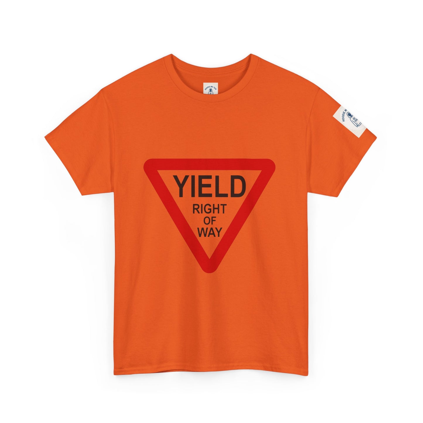 Yield Right of Way - Unisex Heavy Cotton Tee
