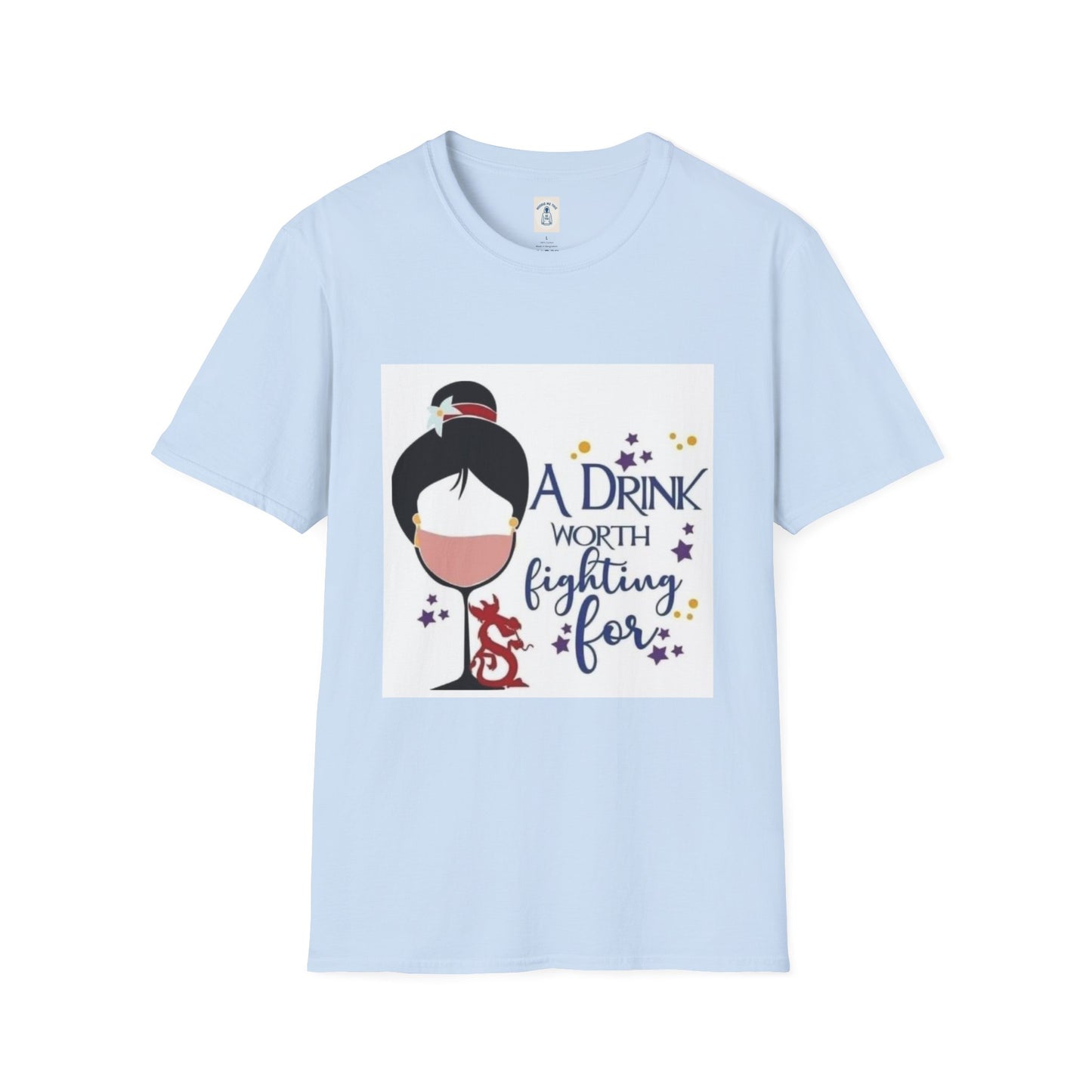 A Drink Worth Fighting For - Unisex Softstyle T-Shirt