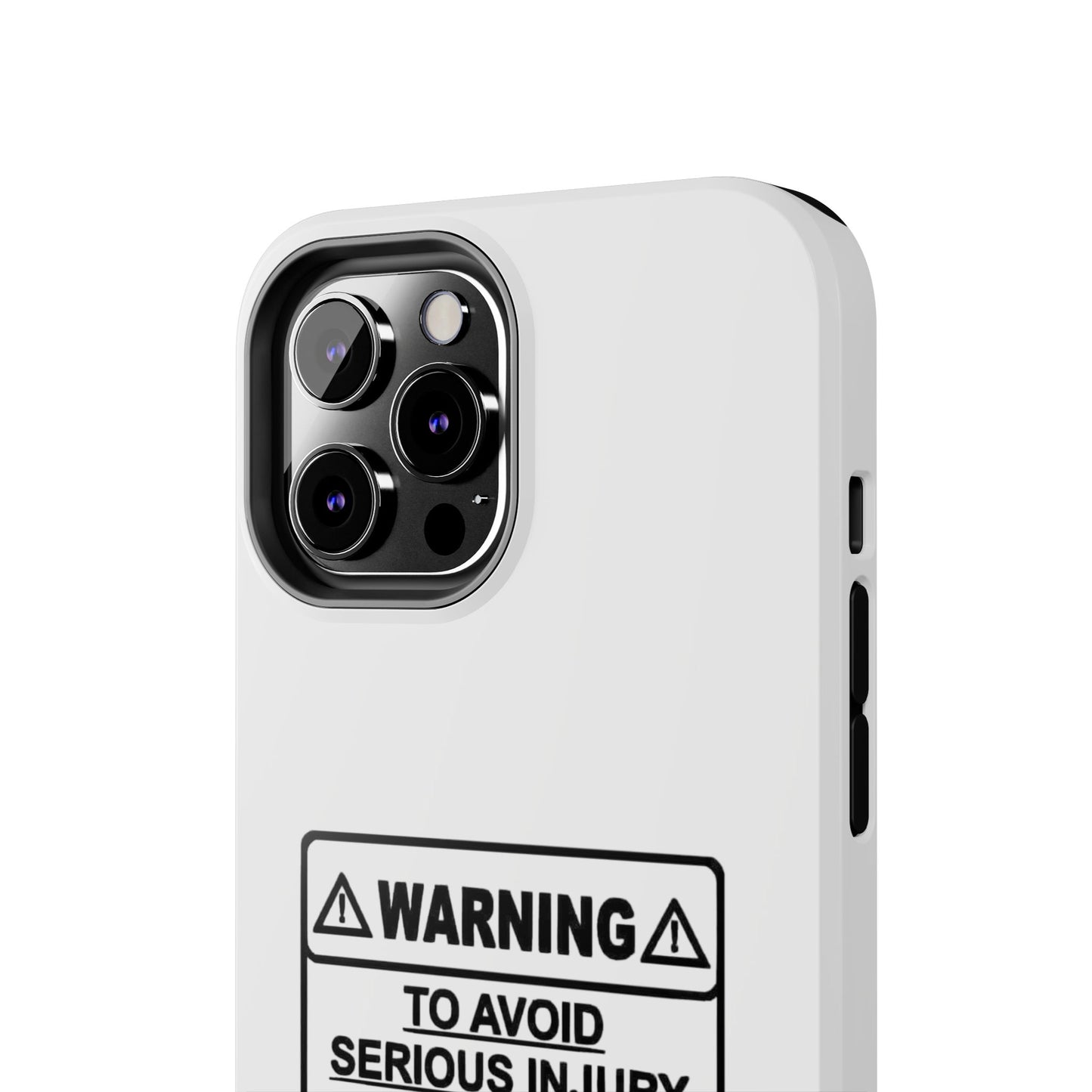WARNING TO AVOID SERIOUS INJURY DON’T TELL MEMHOW TO DO MY JOB - Tough iPhone Cases - Choose your Size