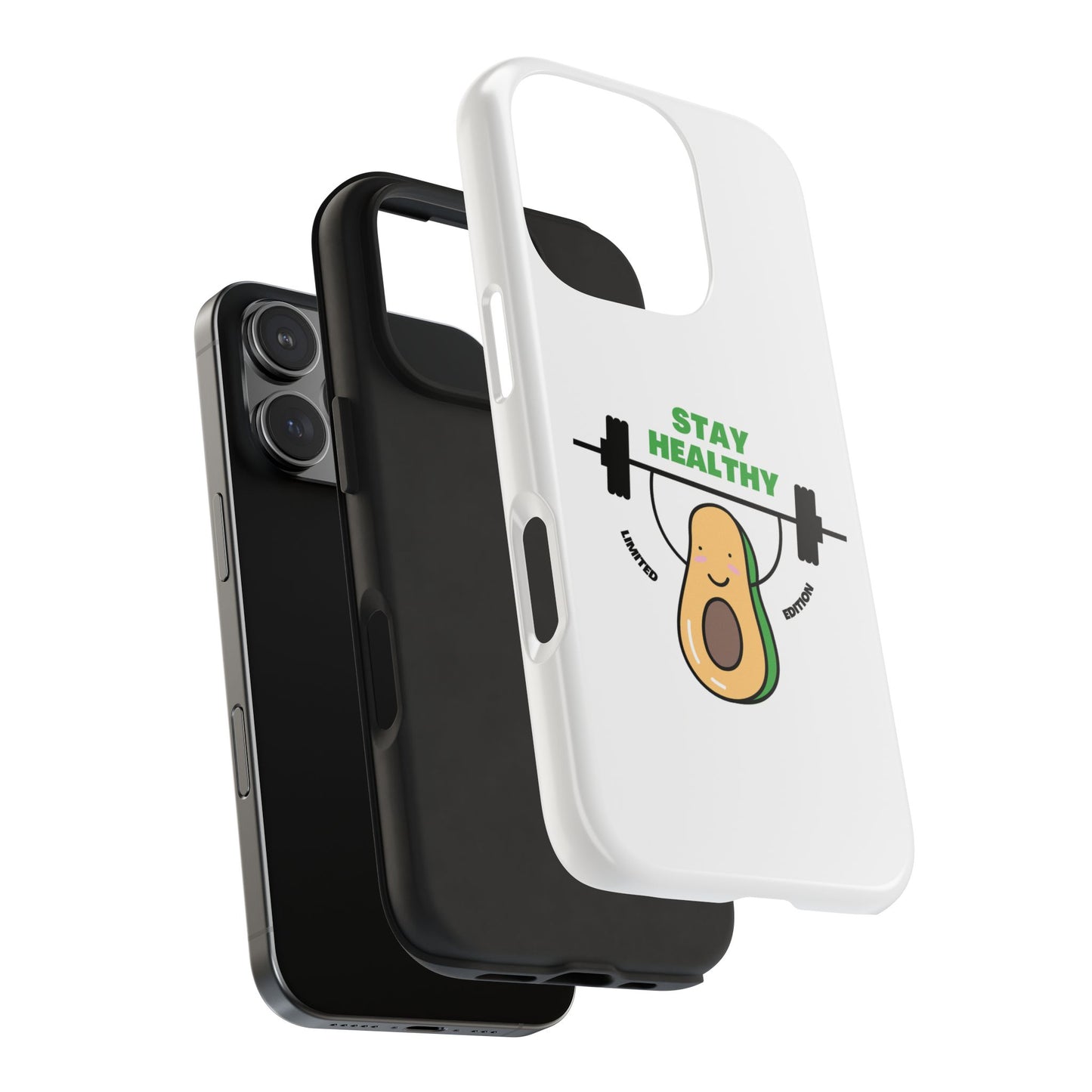 Stay Healthy Avocado - Tough iPhone Cases - Choose your Size