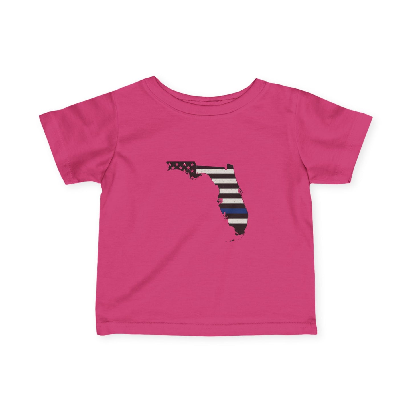 Thin Blue Line - Florida Flag Infant Tee, Cute Baby Shirt, Toddler Graphics, USA Pride Clothing, Baby Shower Gift, Nursery Decor
