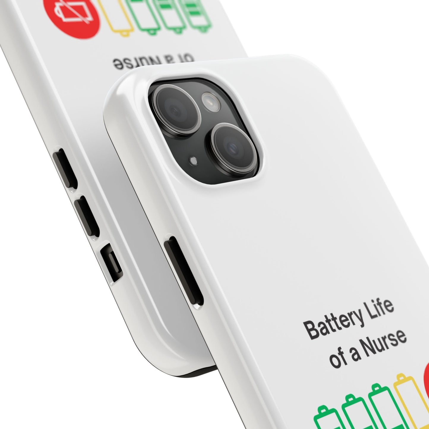 Battery Life of a Nurse - Tough iPhone Cases - Choose your Size