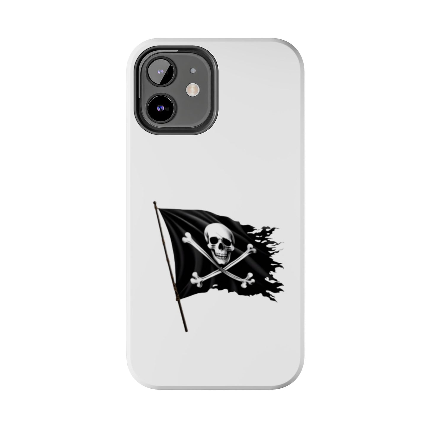 Black Skull Pirate Flag - Tough iPhone Cases - Choose your Size