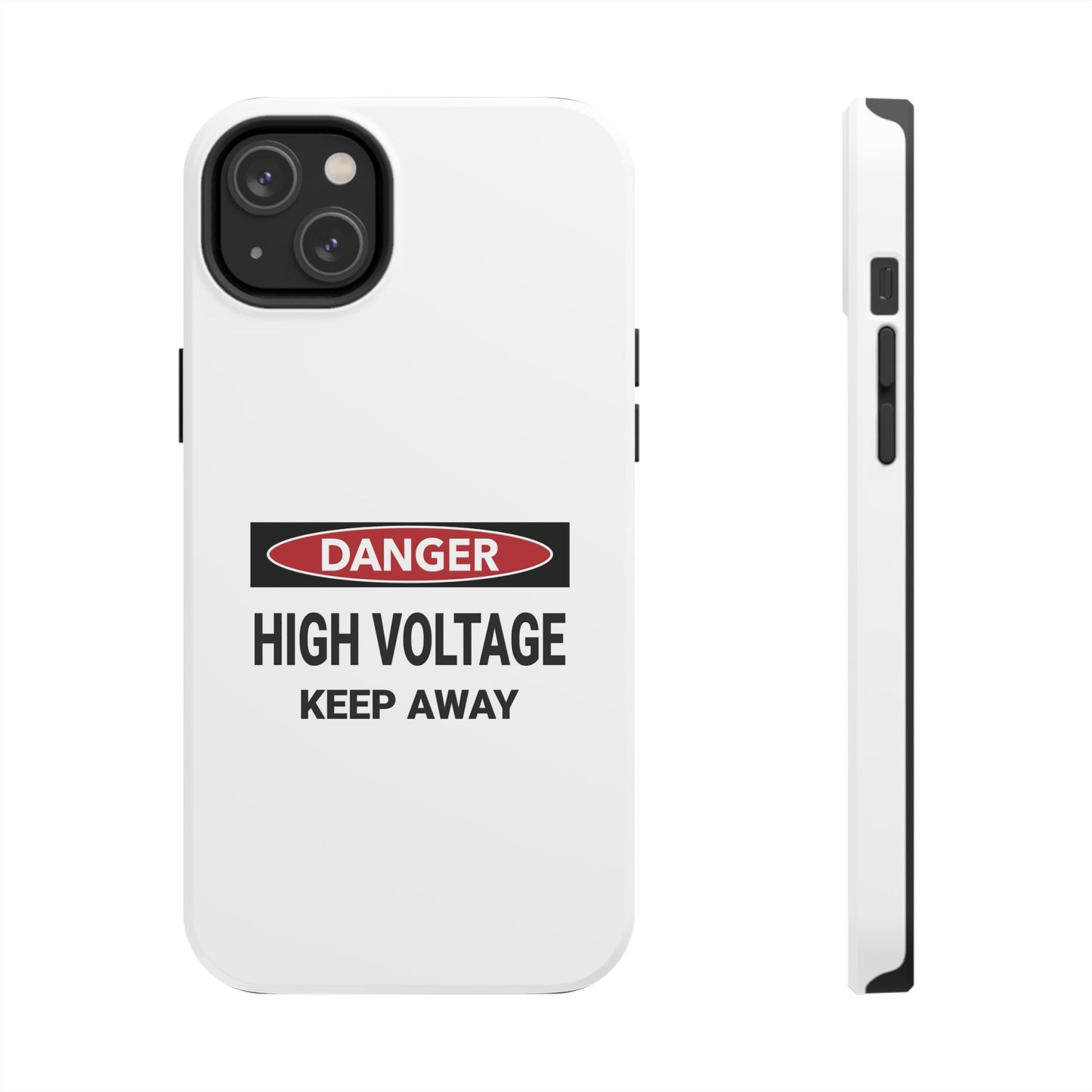 Danger High Voltage Keep Away - Tough iPhone Cases - Choose your Size