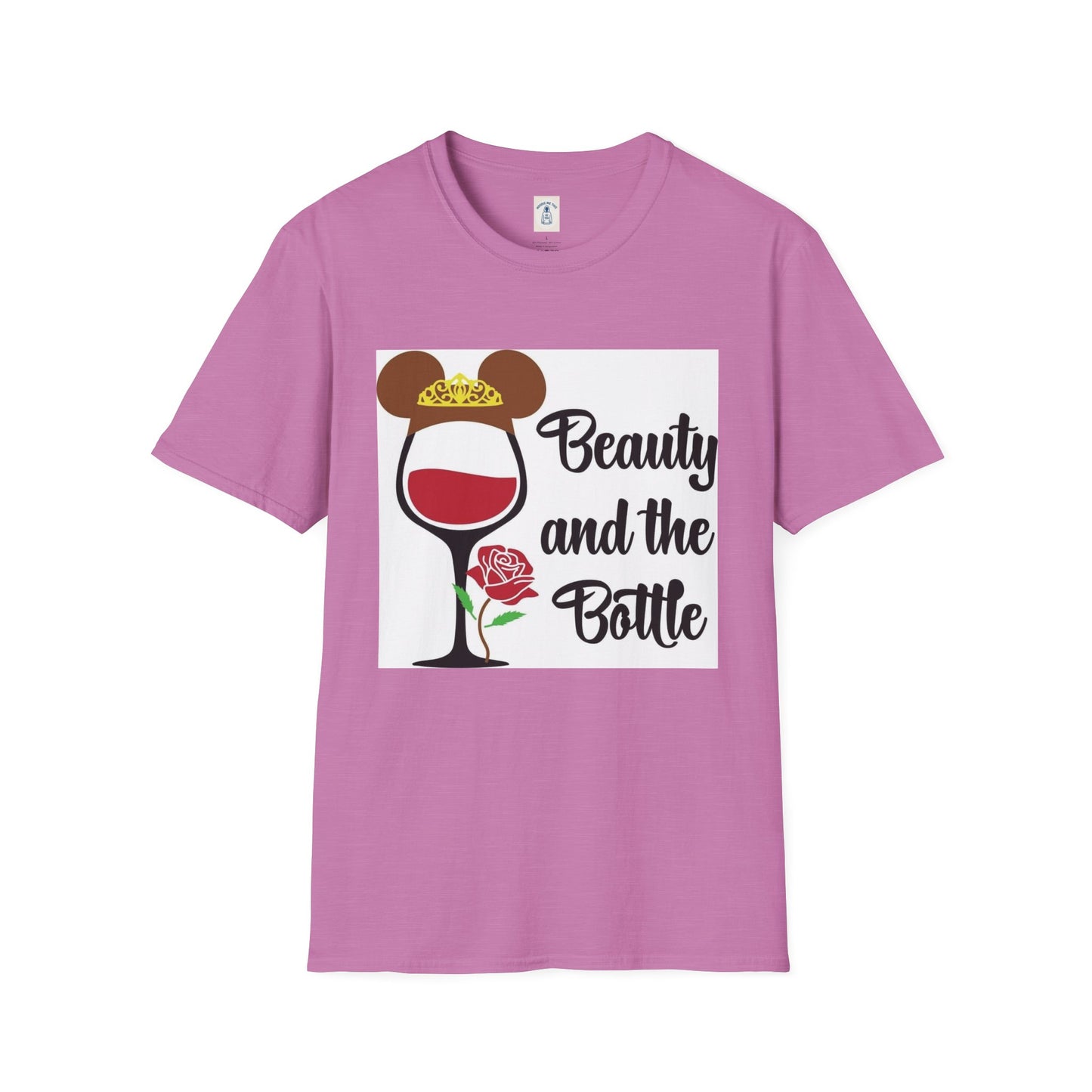 Beauty and the Bottle - Unisex Soft style T-Shirt
