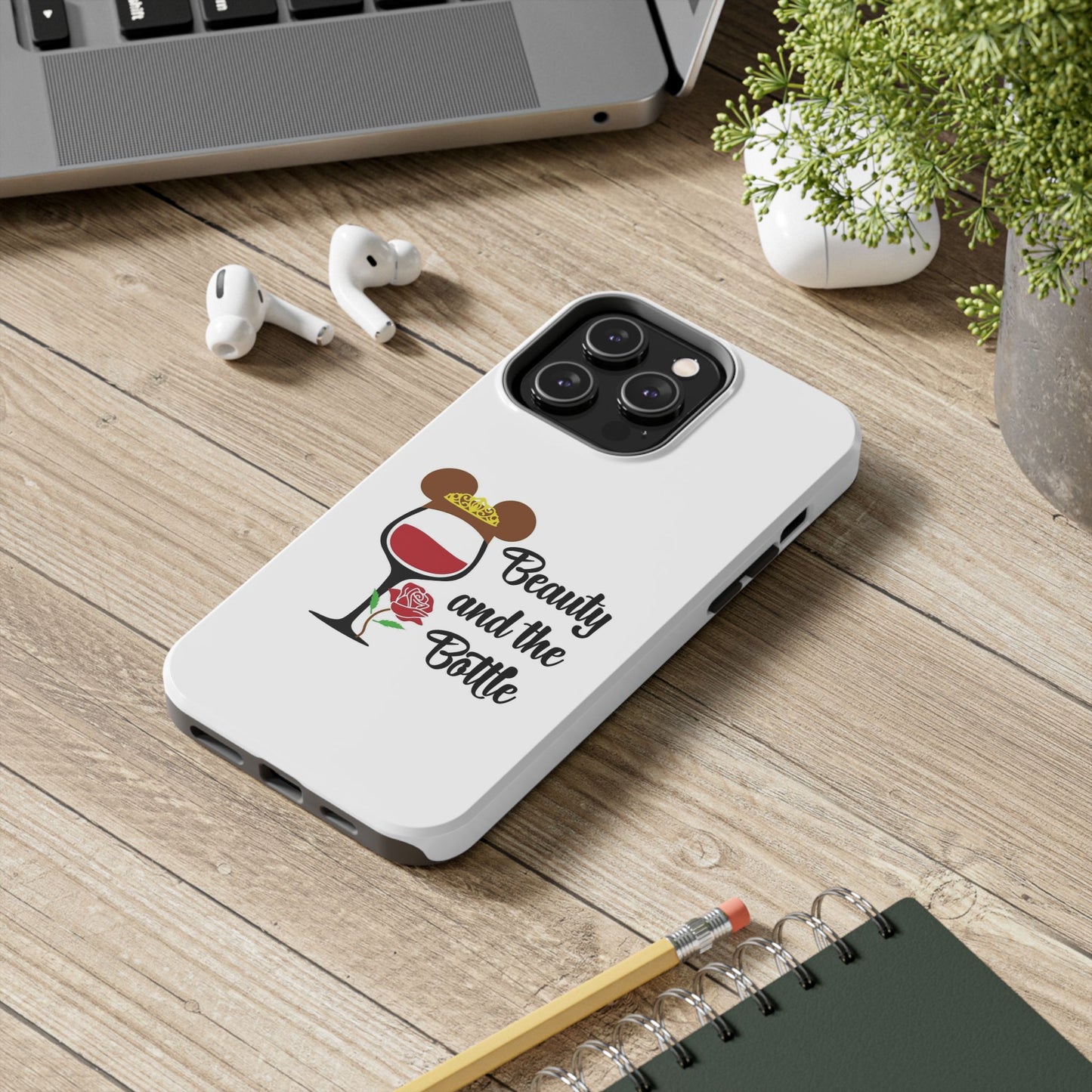 Beauty and the Bottle - Tough iPhone Cases - Choose your Size