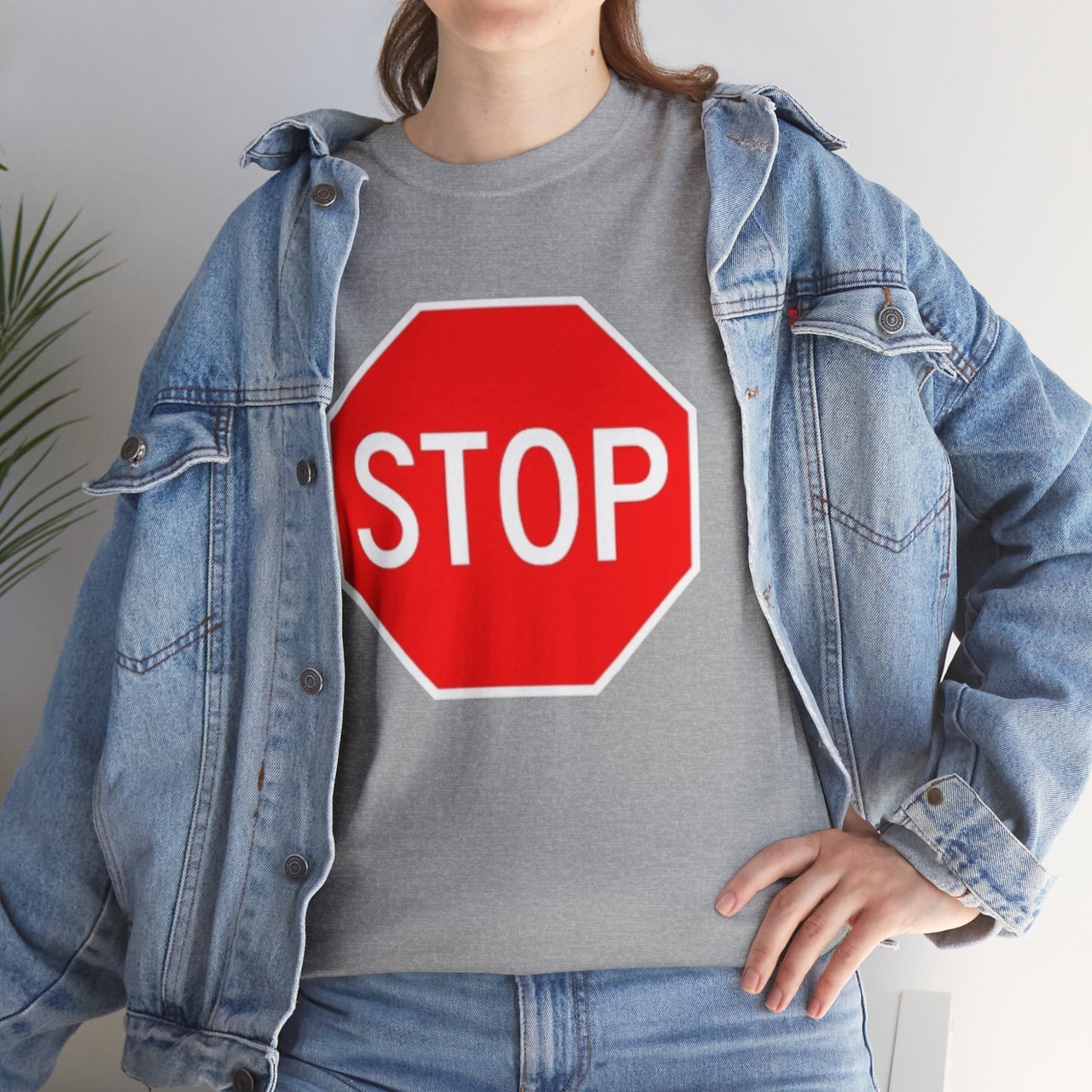 Stop Sign - Unisex Heavy Cotton Tee