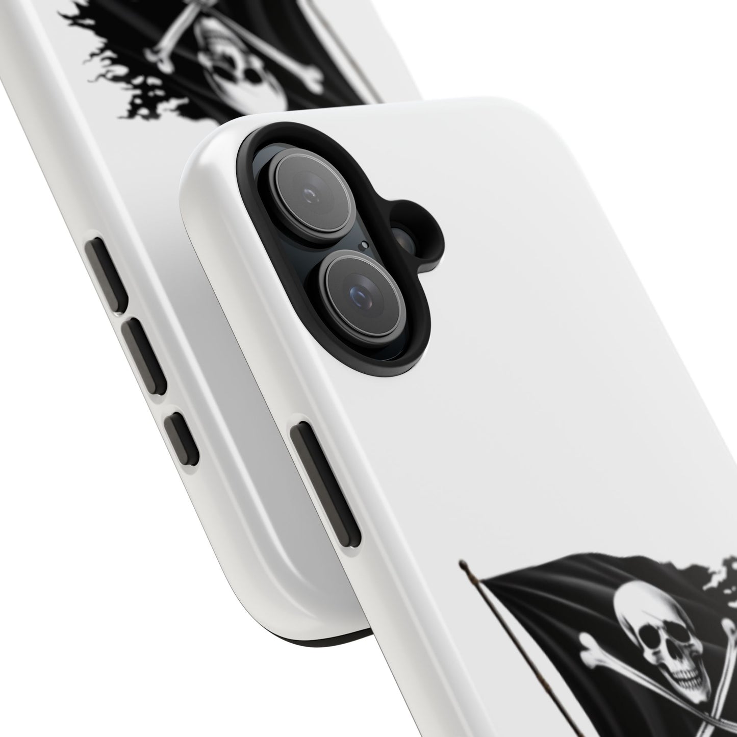 Black Skull Pirate Flag - Tough iPhone Cases - Choose your Size