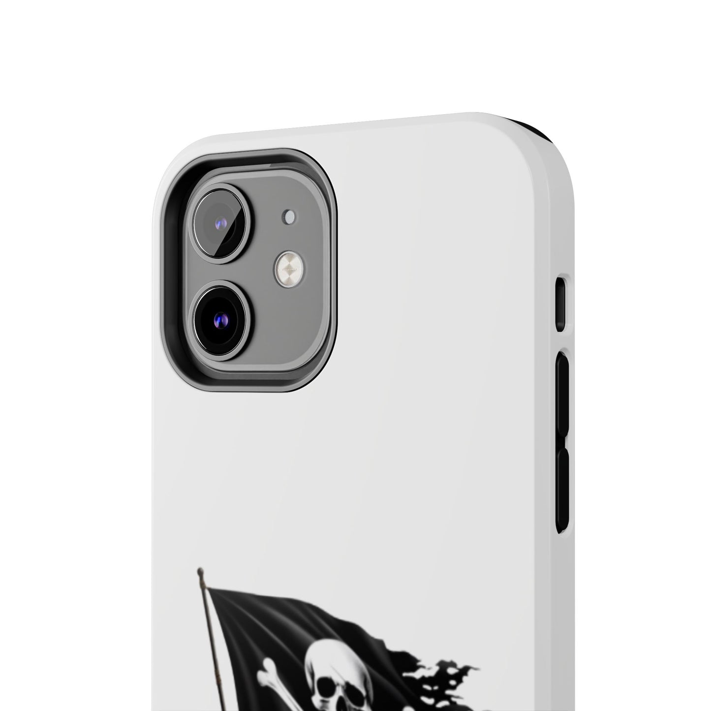 Black Skull Pirate Flag - Tough iPhone Cases - Choose your Size