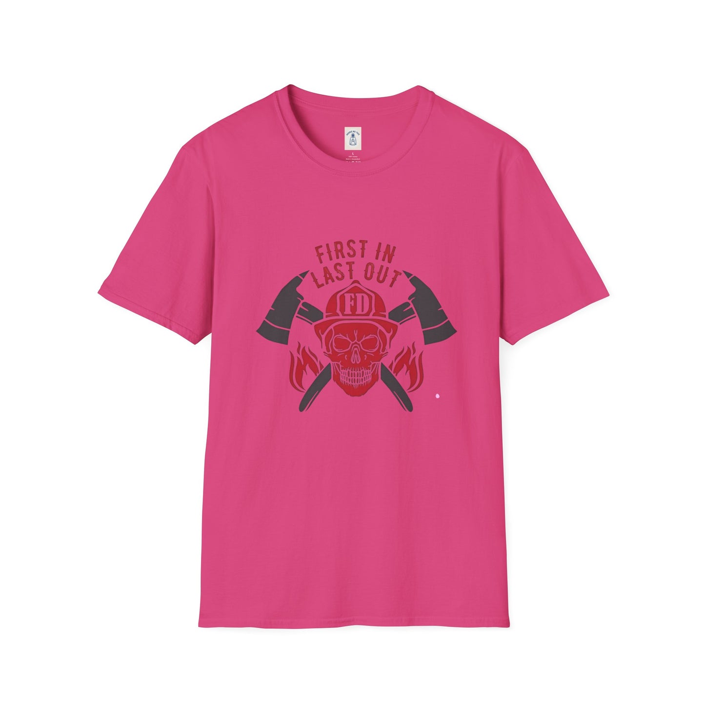 Firefighter First In Last Out - Unisex Softstyle T-Shirt