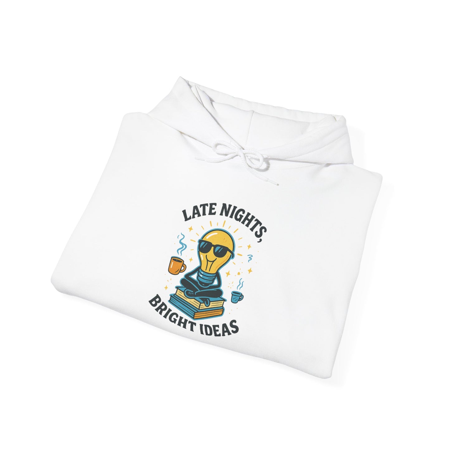 LATE NIGHTS BRIGHT IDEAS - Unisex Heavy Blend™ Hooded Sweatshirt