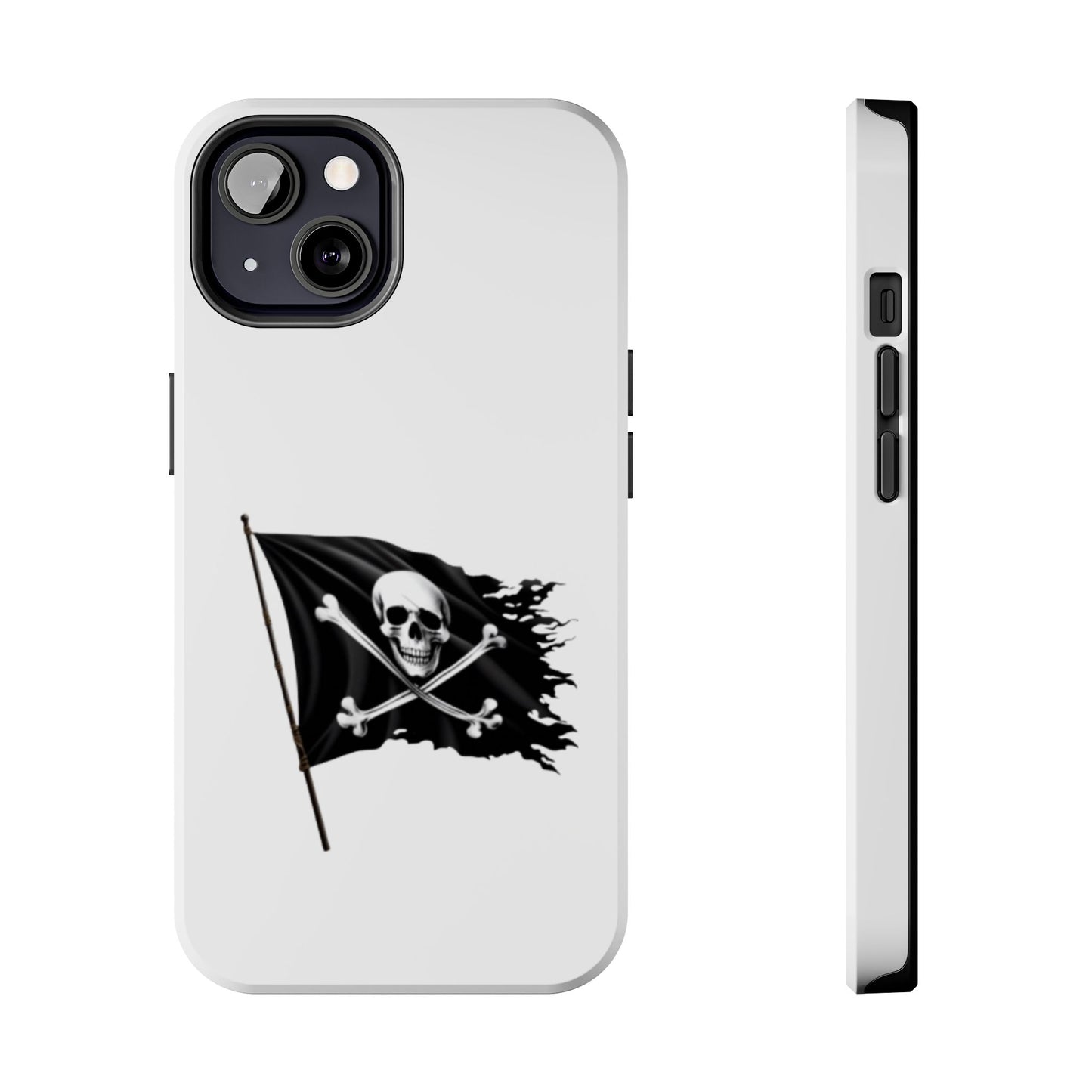 Black Skull Pirate Flag - Tough iPhone Cases - Choose your Size