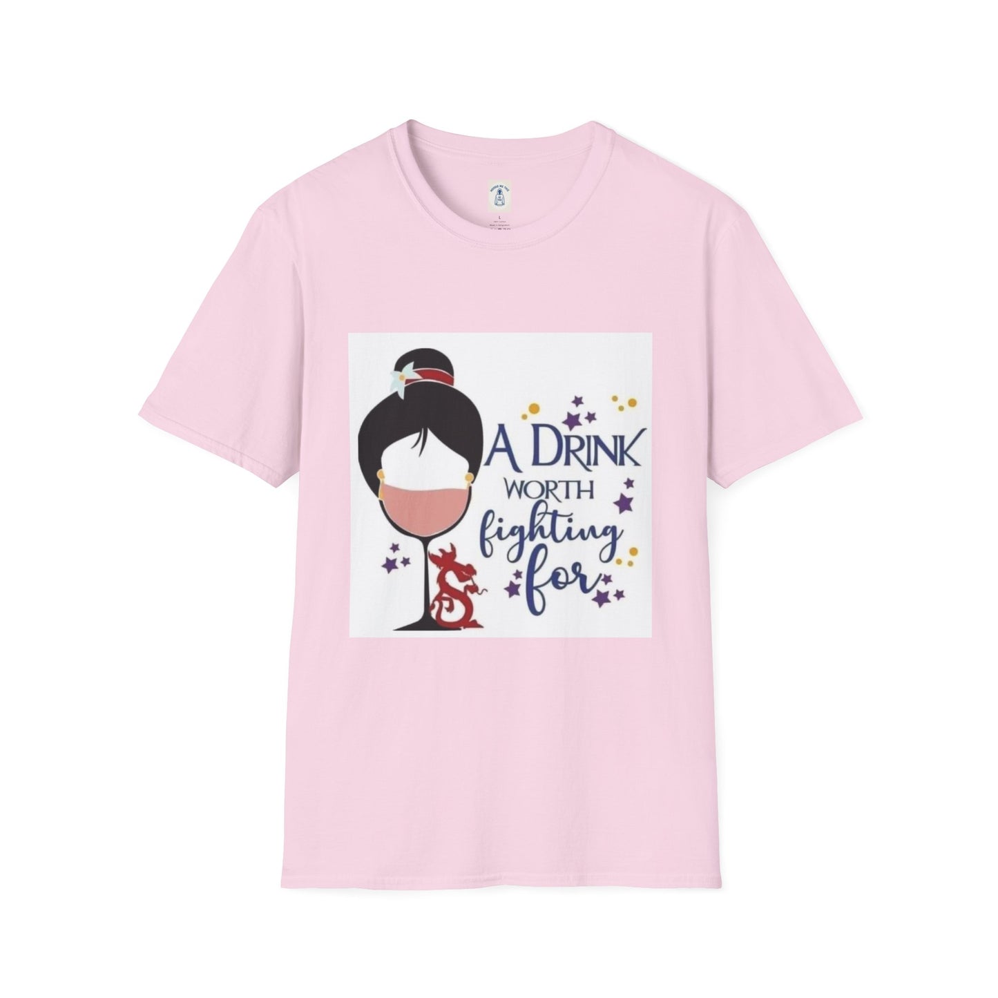 A Drink Worth Fighting For - Unisex Softstyle T-Shirt