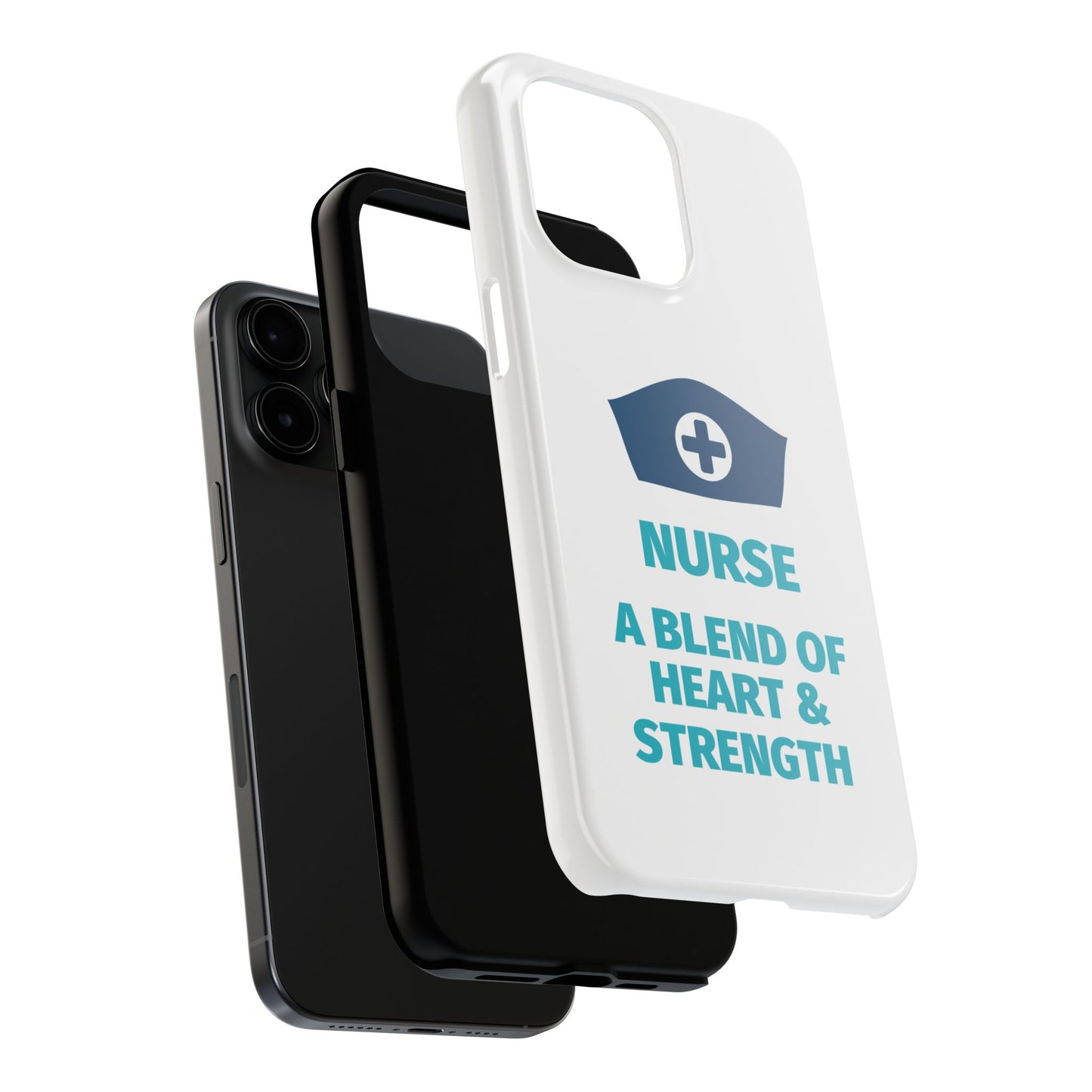 Nurse A Blend of Heart & Strength - Tough iPhone Cases - Choose your Size