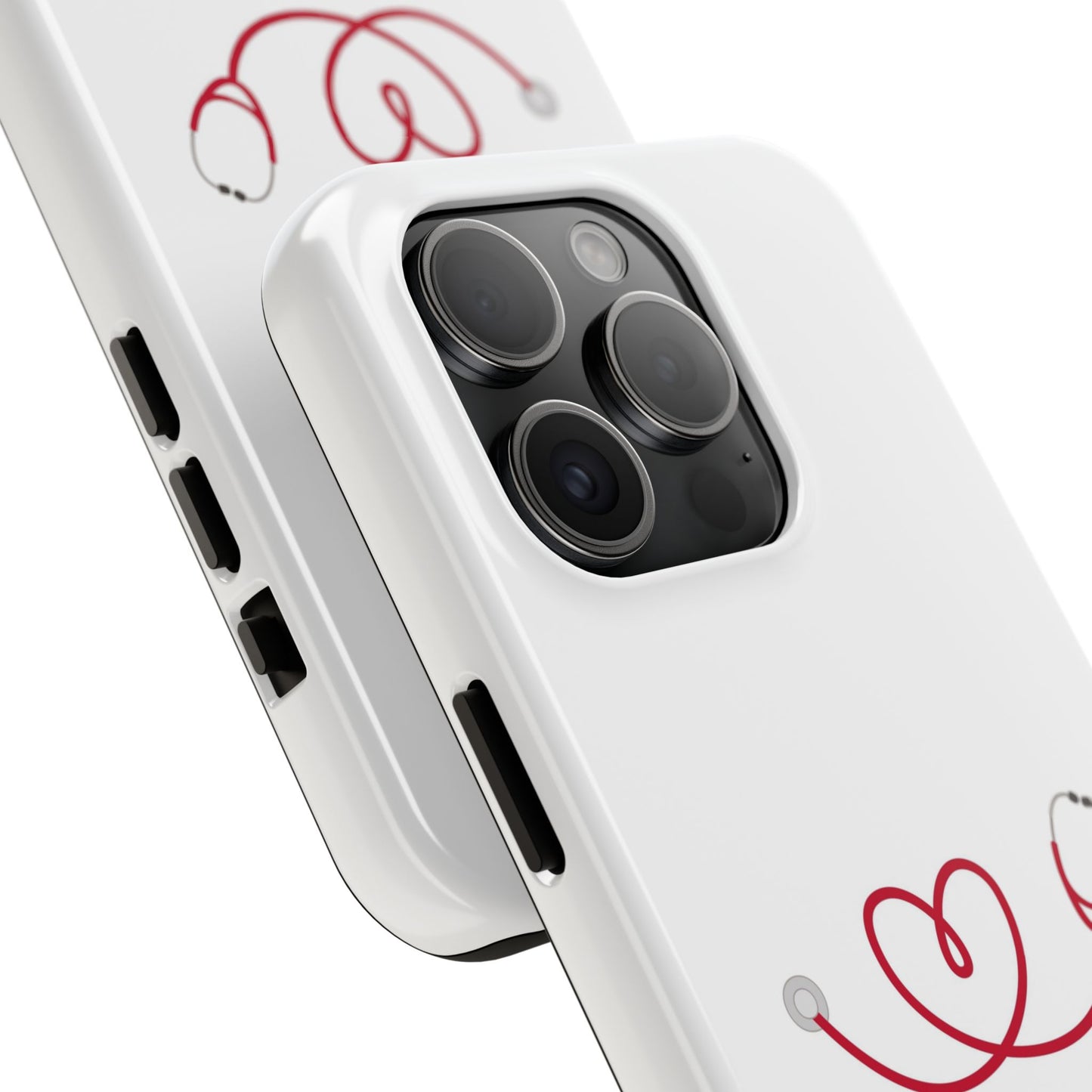 Stethoscope Heart - Tough iPhone Cases - Choose your Size