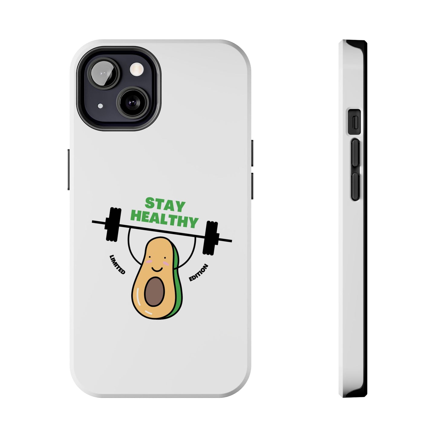 Stay Healthy Avocado - Tough iPhone Cases - Choose your Size