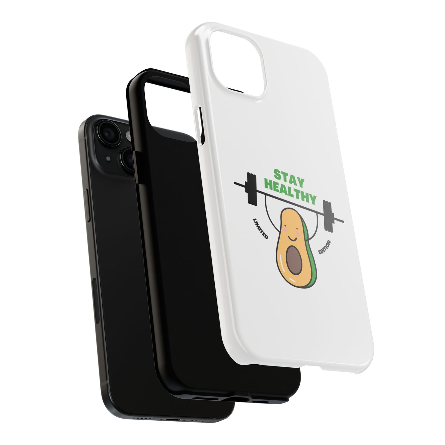 Stay Healthy Avocado - Tough iPhone Cases - Choose your Size