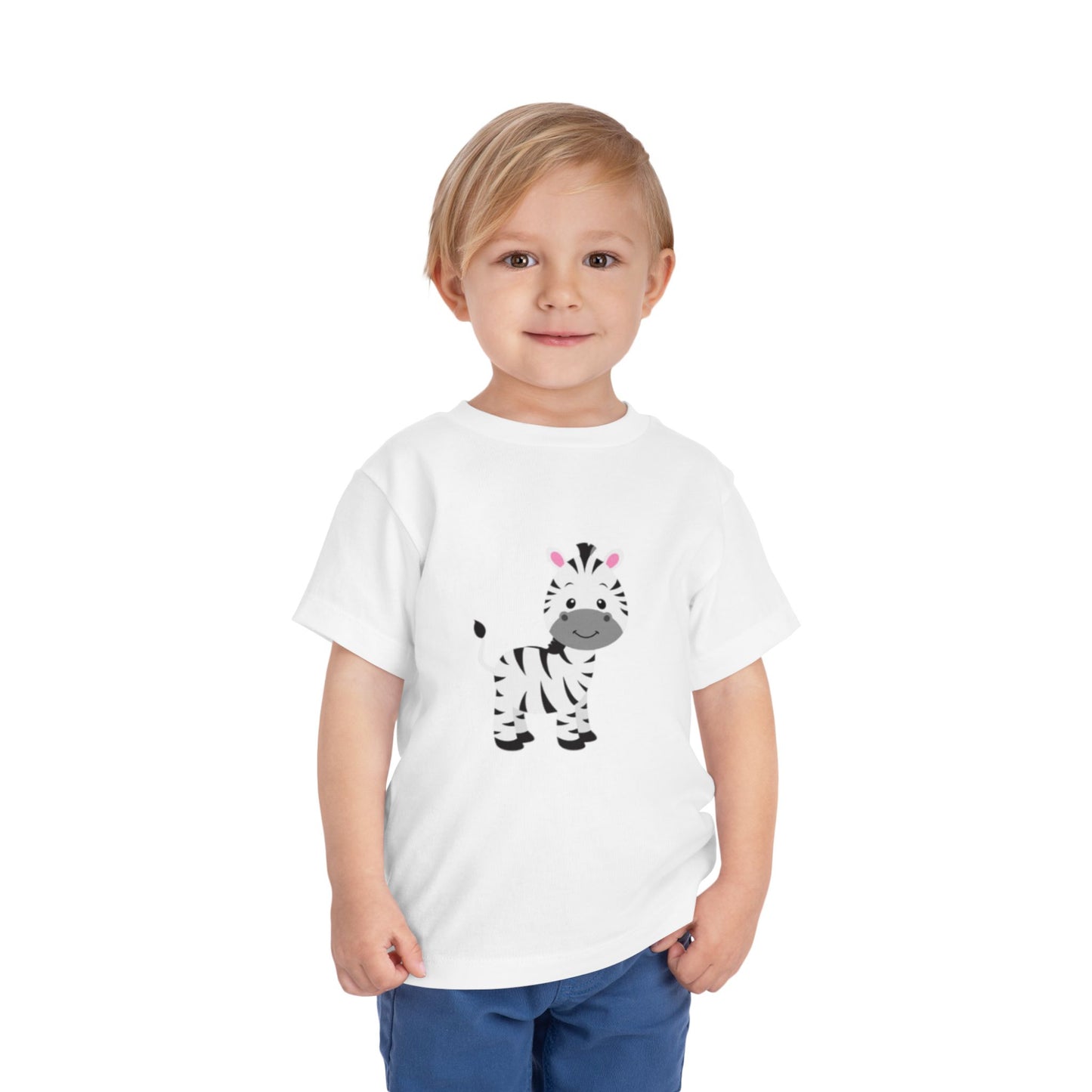 Toddler Zebra Short Sleeve Tee, Cute Kids Tee, Animal T-Shirt, Birthday Gift, Playtime Outfit, Baby Shower Gift