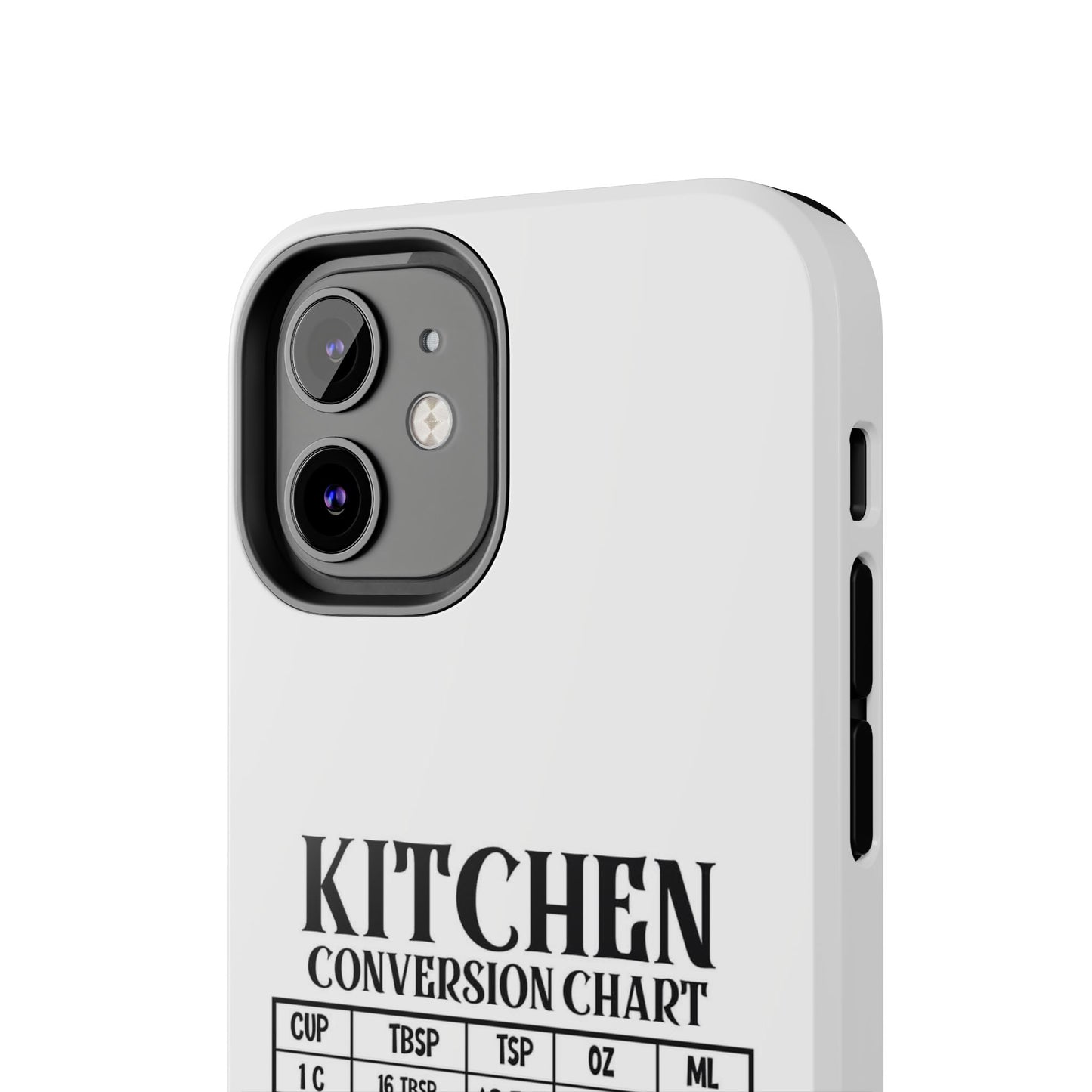 Kitchen Conversion Chart - Tough iPhone Cases - Choose your Size