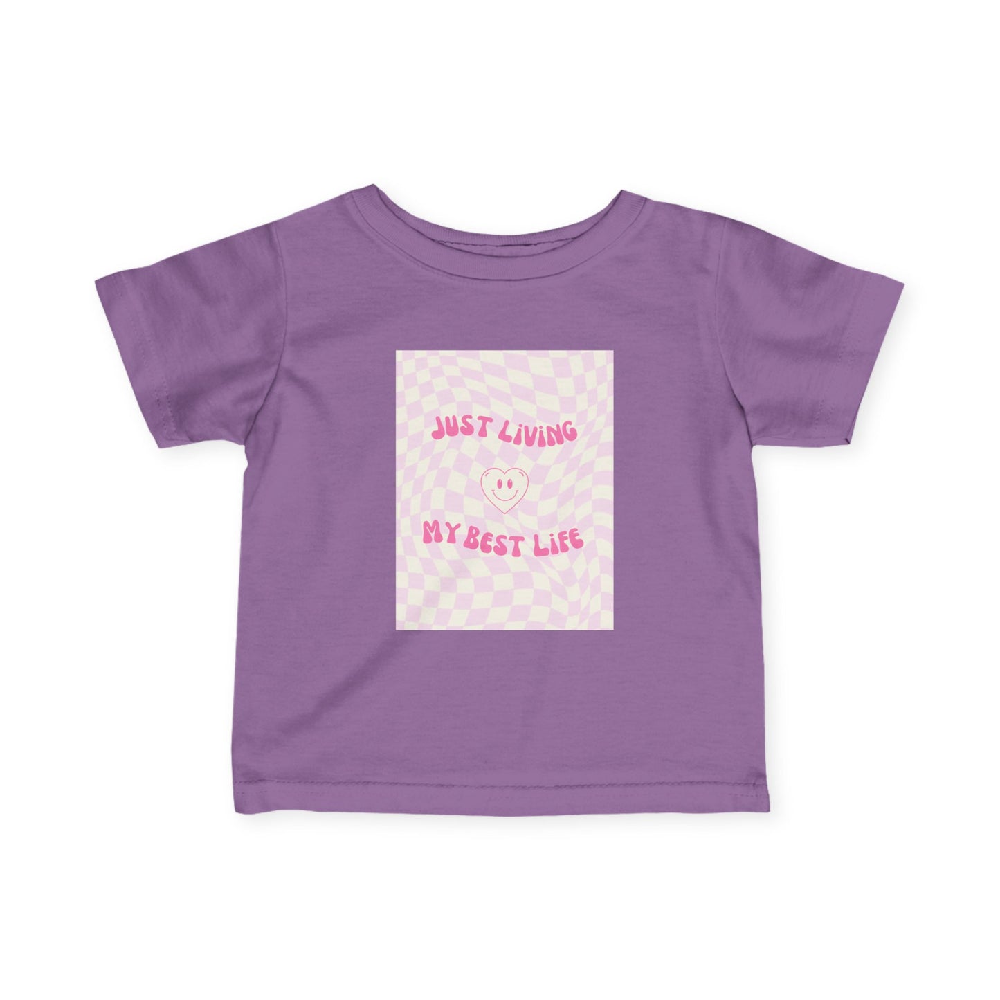 Just Living My Best Life - Infant Tee, Cute Baby Shirt, Toddler Graphics, Baby Shower Gift, Nursery Decor