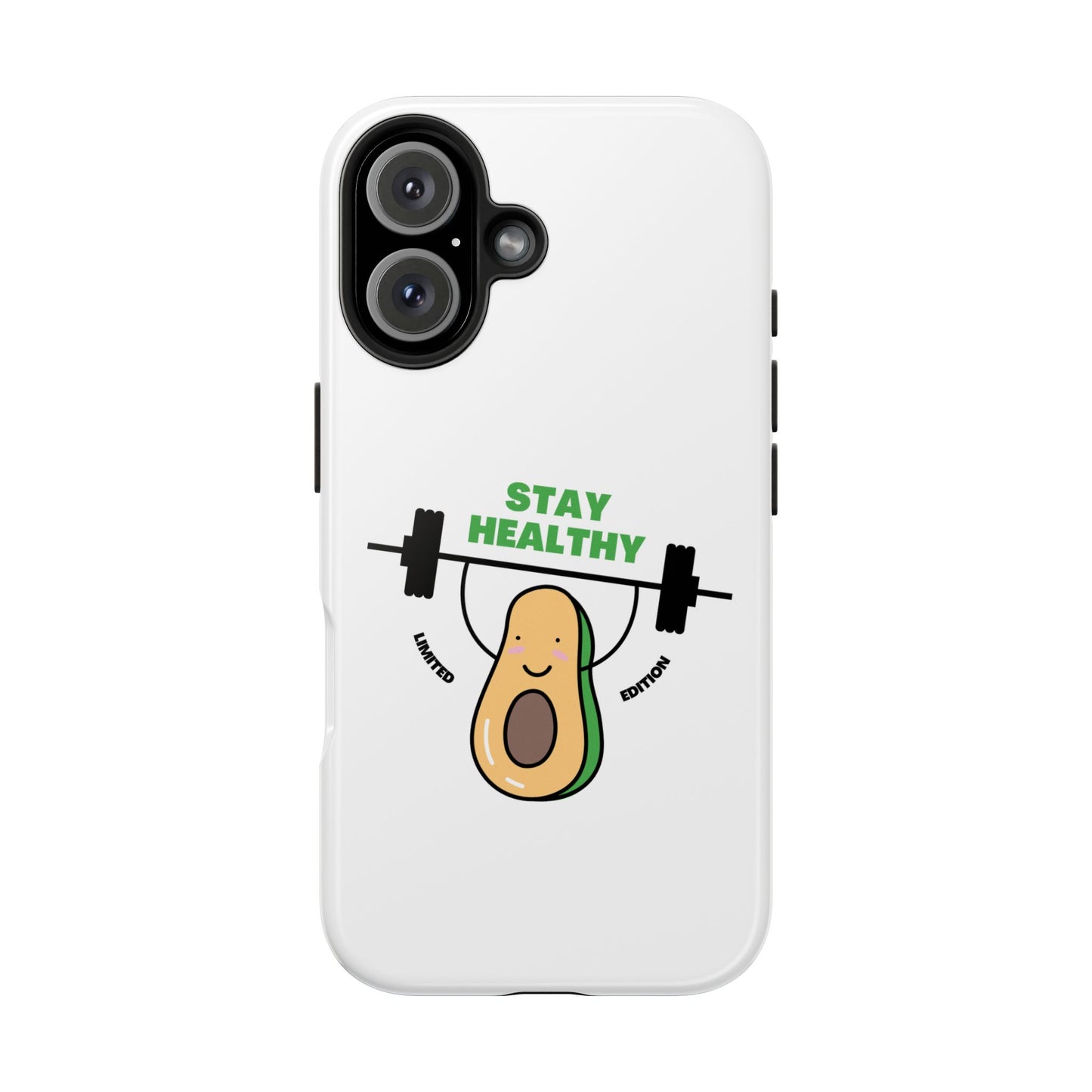 Stay Healthy Avocado - Tough iPhone Cases - Choose your Size