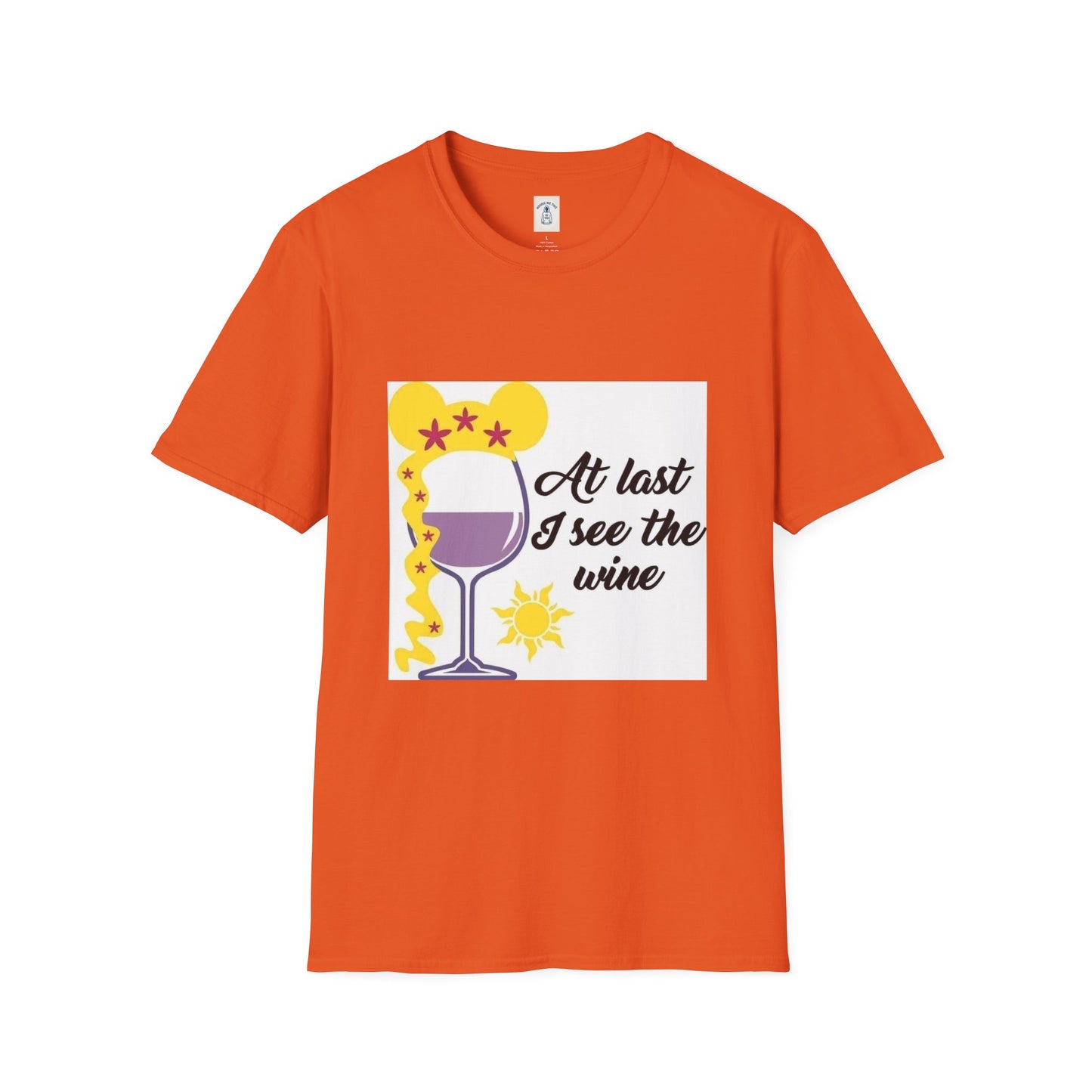 At Last I See the Wine - Unisex Softstyle T-Shirt
