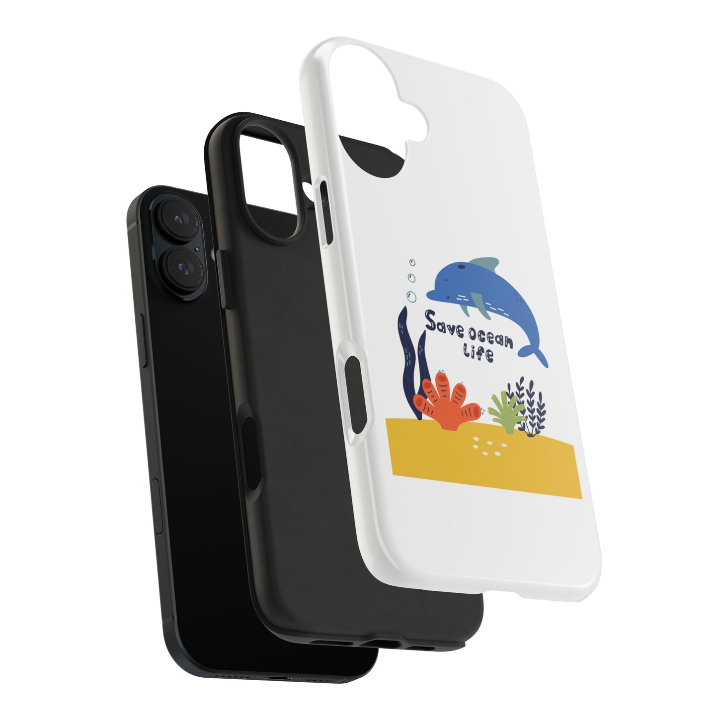 Save Ocean Life - Tough iPhone Cases - Choose your Size