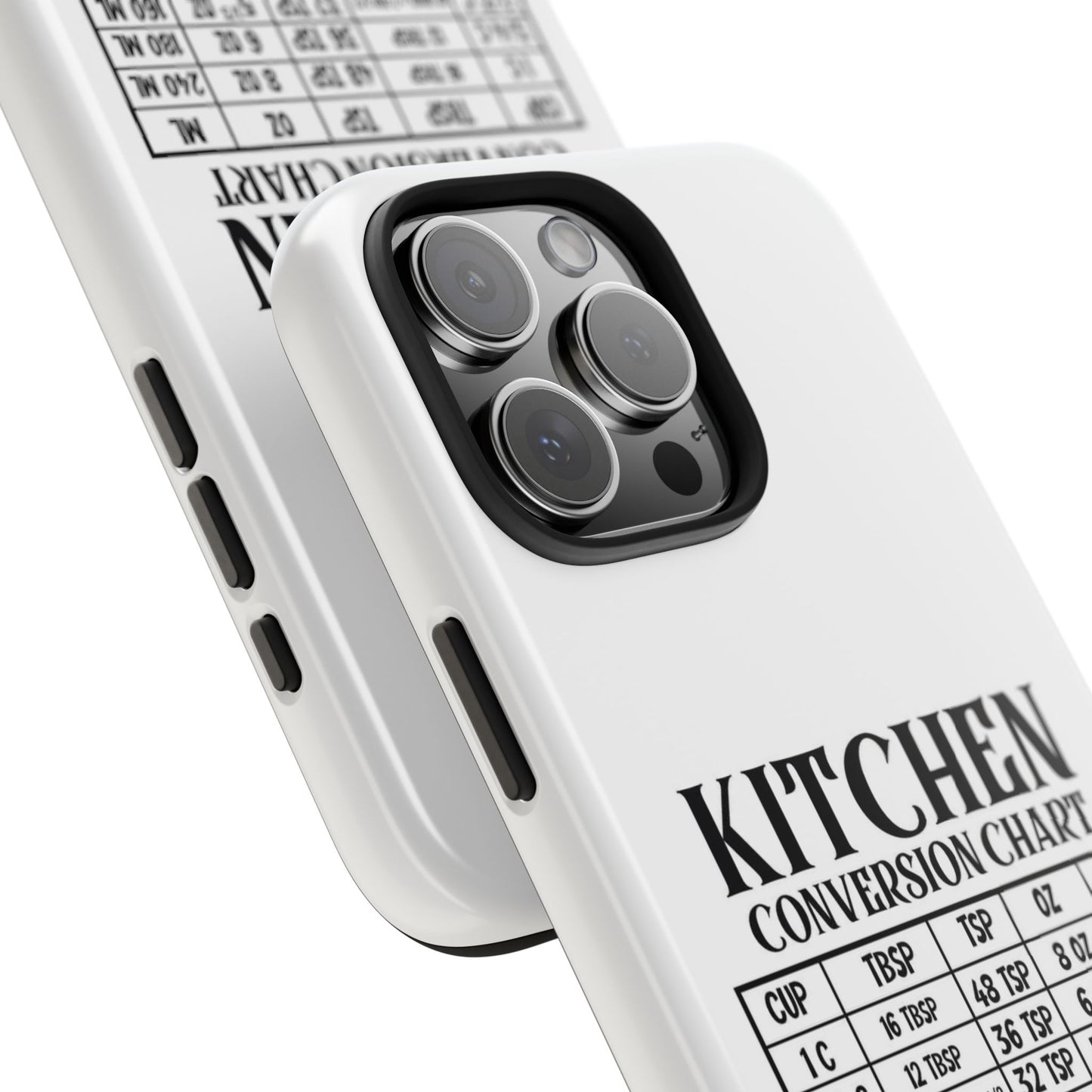 Kitchen Conversion Chart - Tough iPhone Cases - Choose your Size