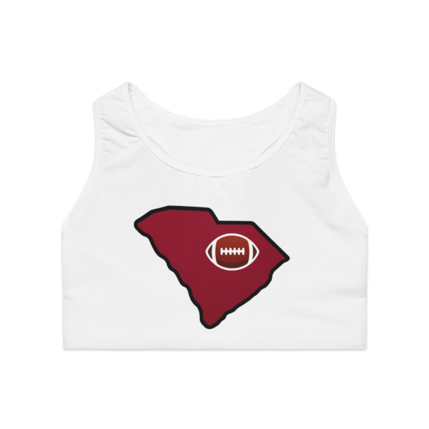South Carolina Football Fan - Sports Bra - Athletic Support, Workout Gear, Gym, Fitness, Yoga Team Spirit,