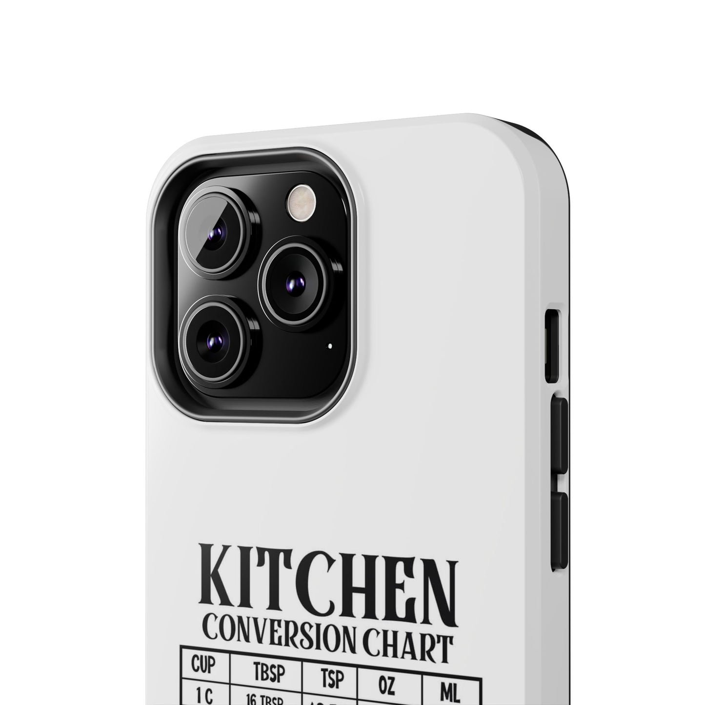 Kitchen Conversion Chart - Tough iPhone Cases - Choose your Size