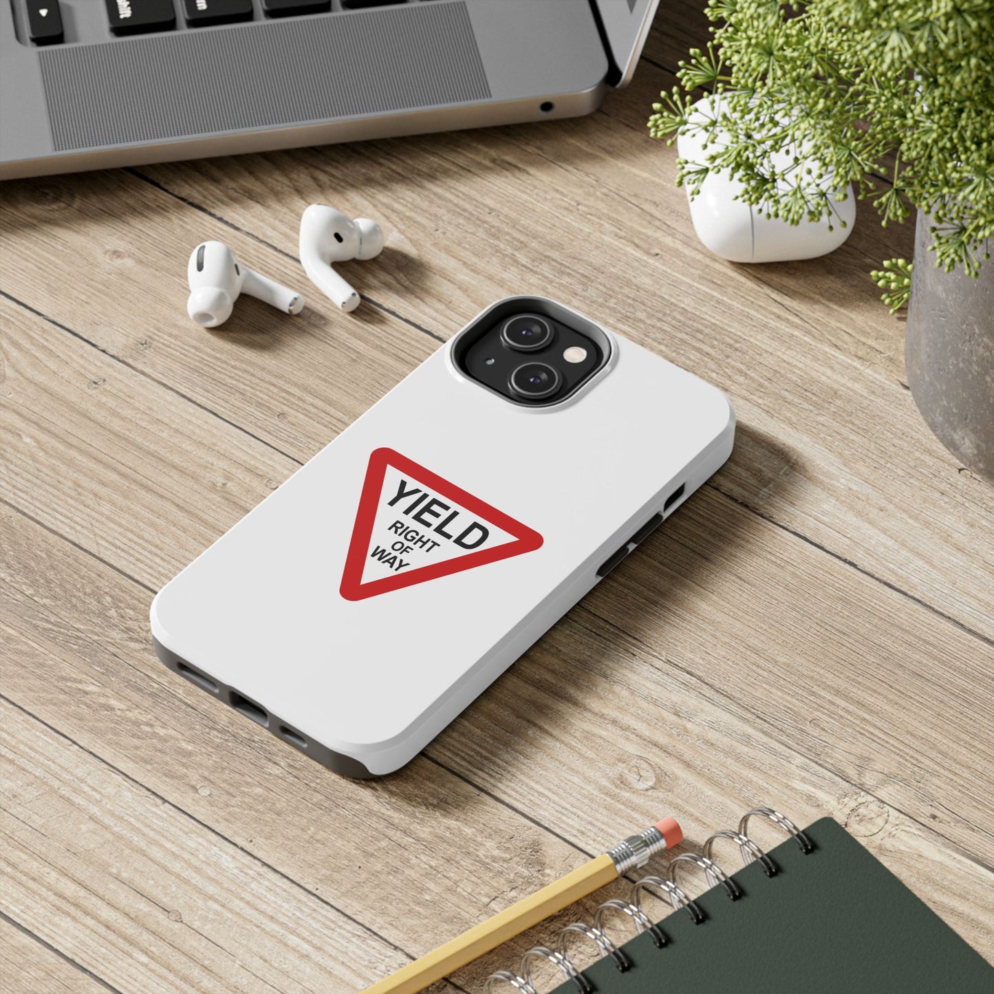 YIELD Right of Way - Tough iPhone Cases - Choose your Size