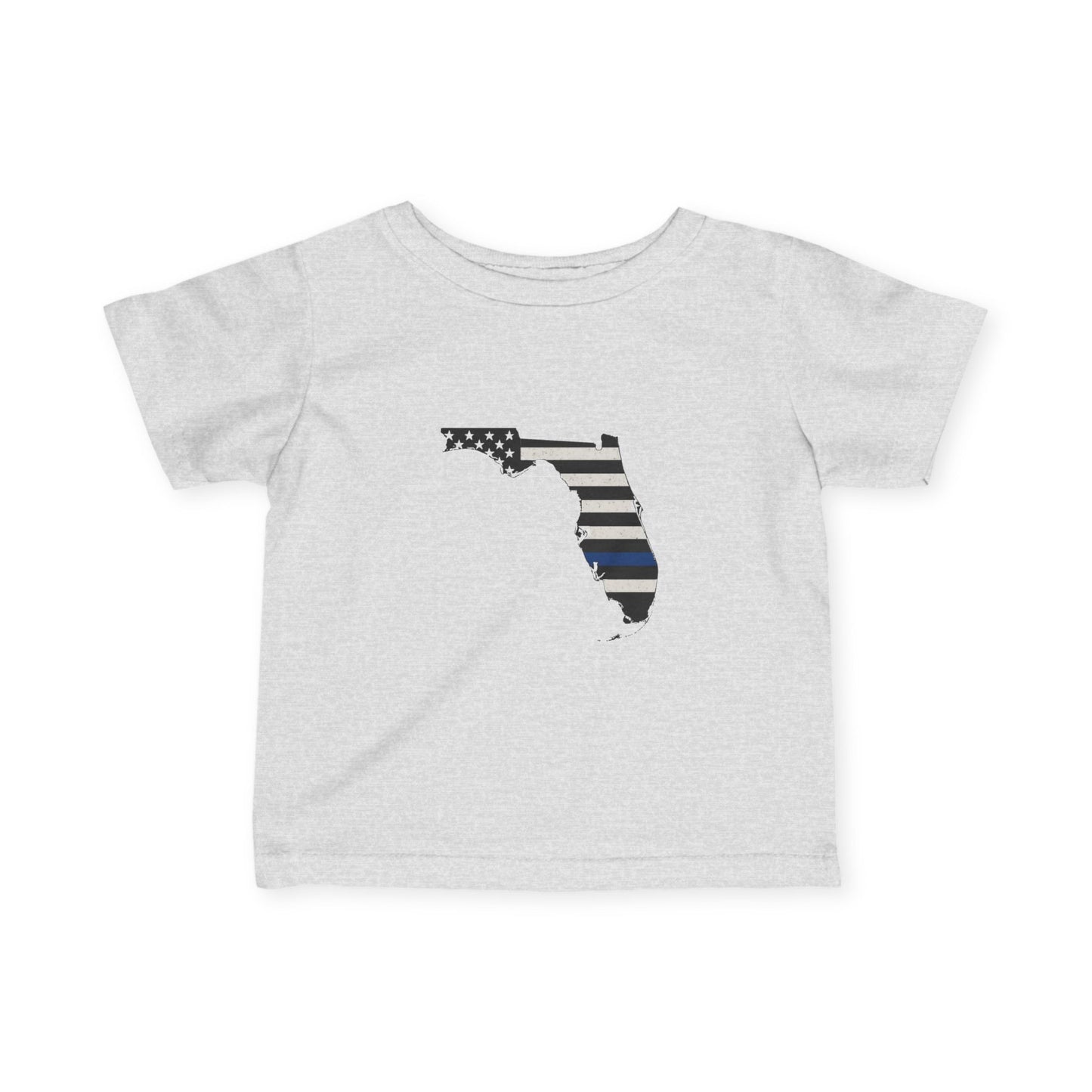 Thin Blue Line - Florida Flag Infant Tee, Cute Baby Shirt, Toddler Graphics, USA Pride Clothing, Baby Shower Gift, Nursery Decor