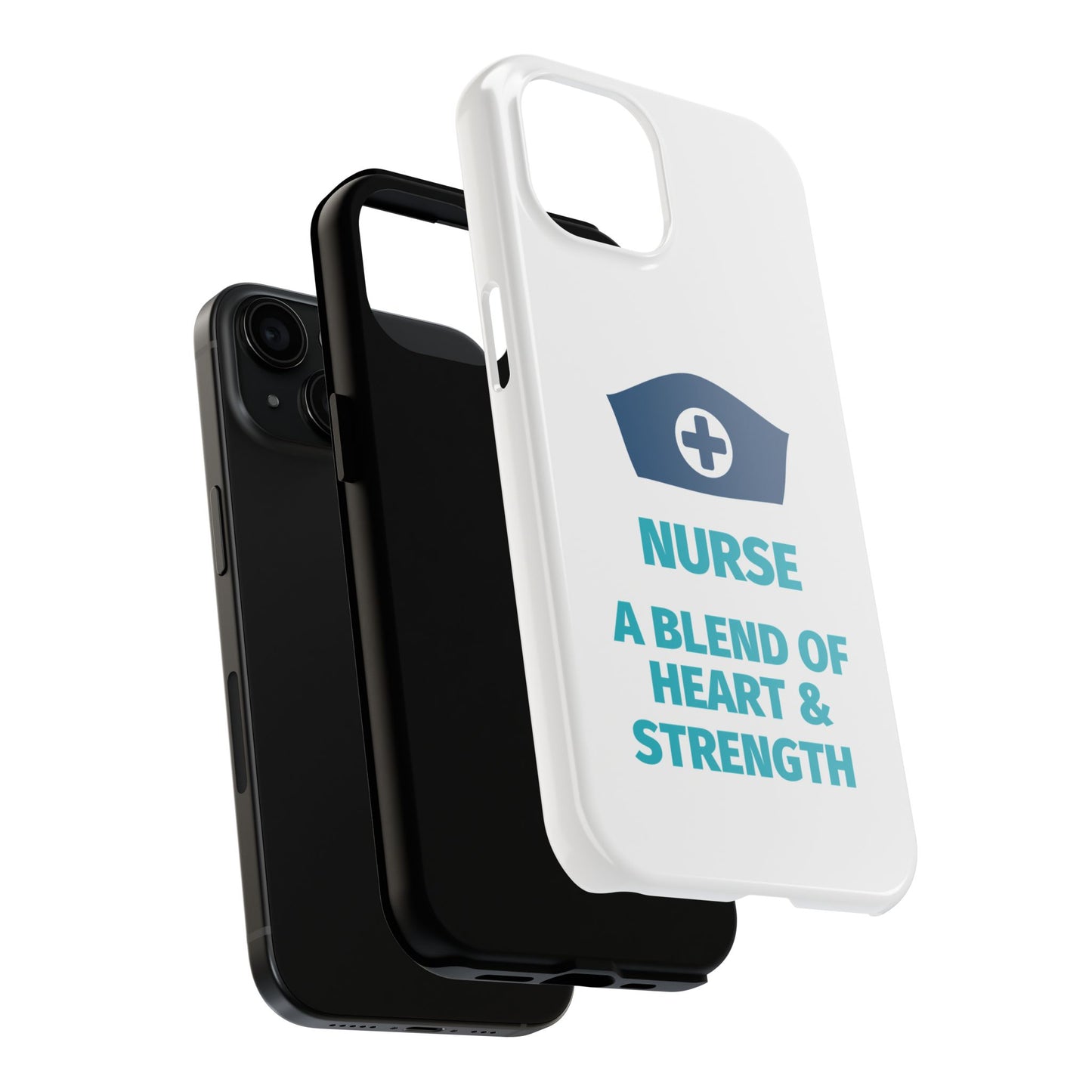 Nurse A Blend of Heart & Strength - Tough iPhone Cases - Choose your Size