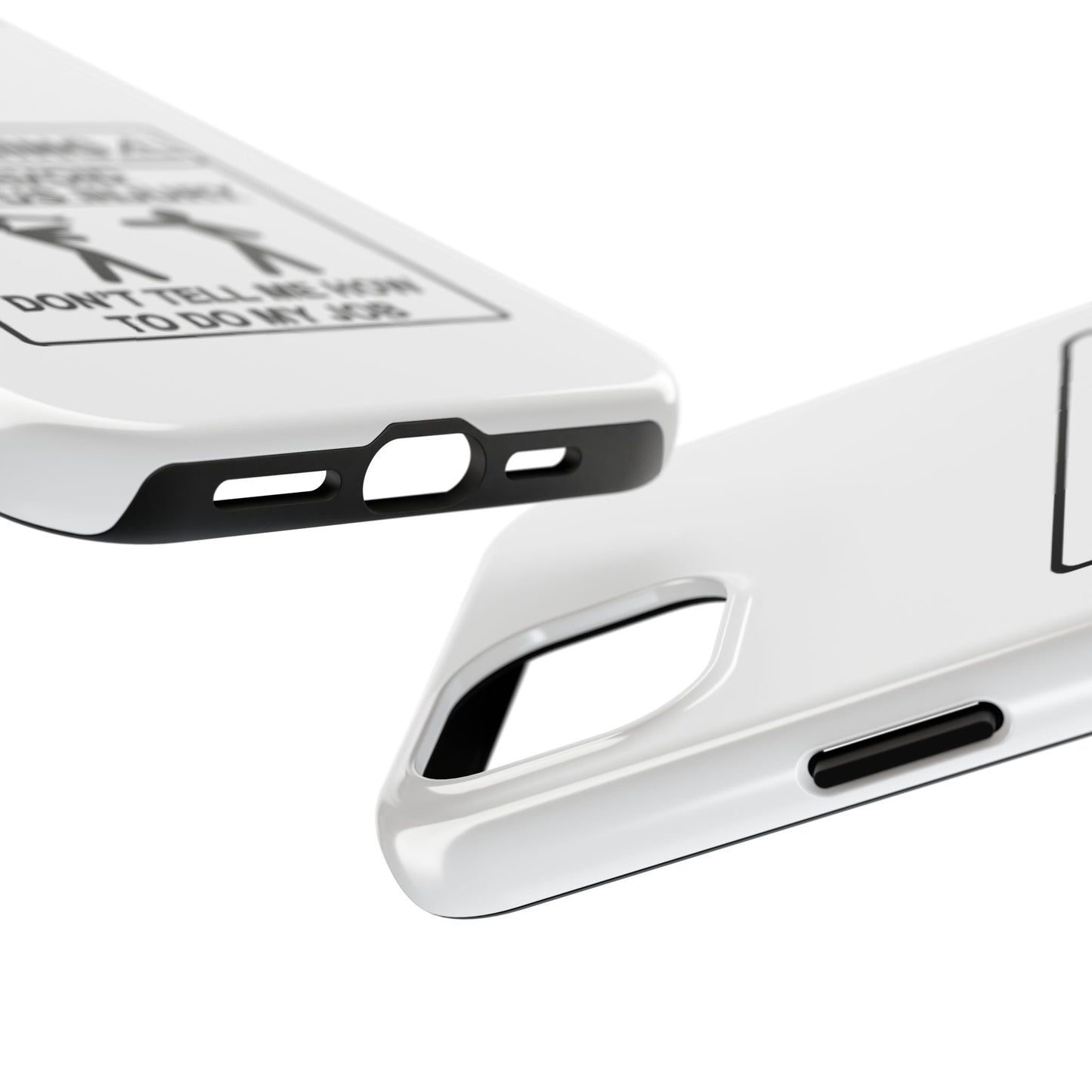 WARNING TO AVOID SERIOUS INJURY DON’T TELL MEMHOW TO DO MY JOB - Tough iPhone Cases - Choose your Size