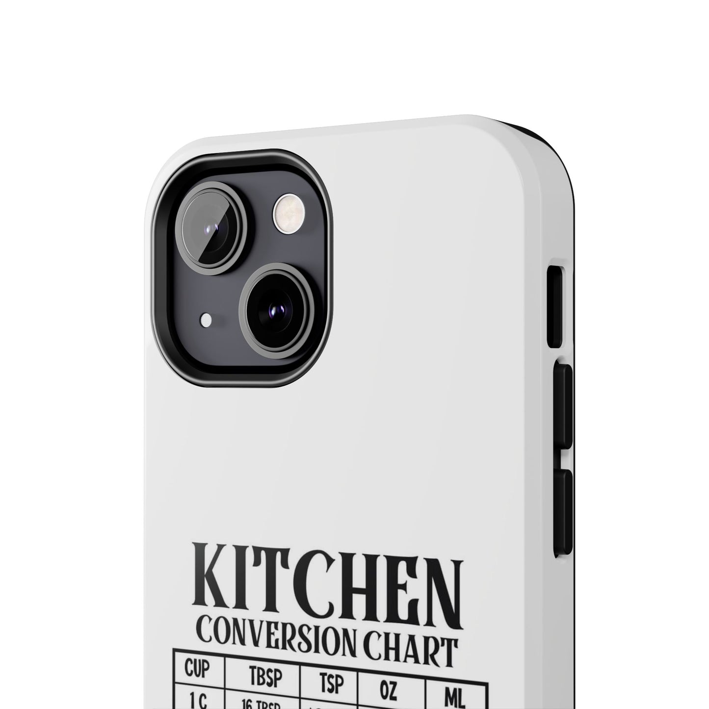 Kitchen Conversion Chart - Tough iPhone Cases - Choose your Size