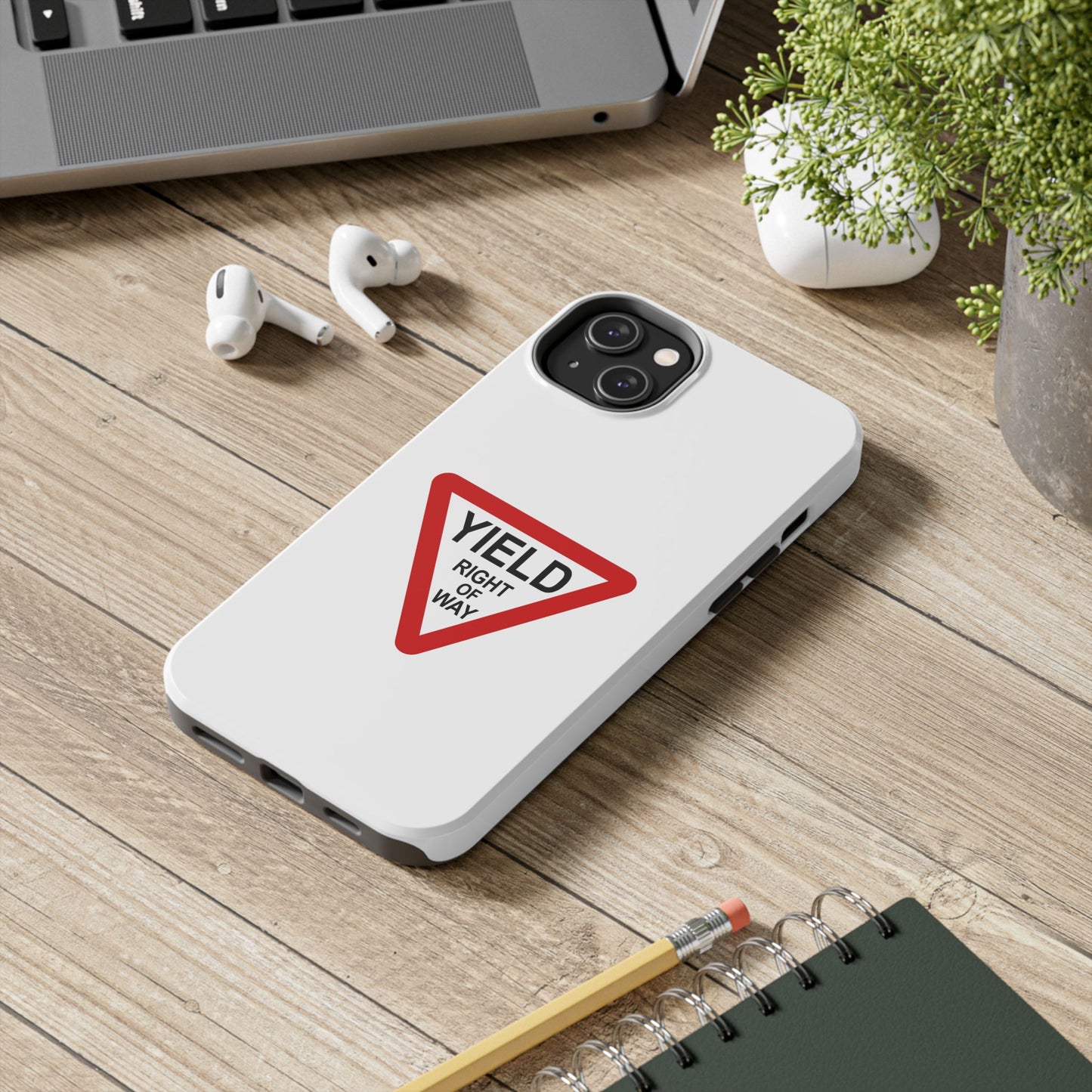 YIELD Right of Way - Tough iPhone Cases - Choose your Size