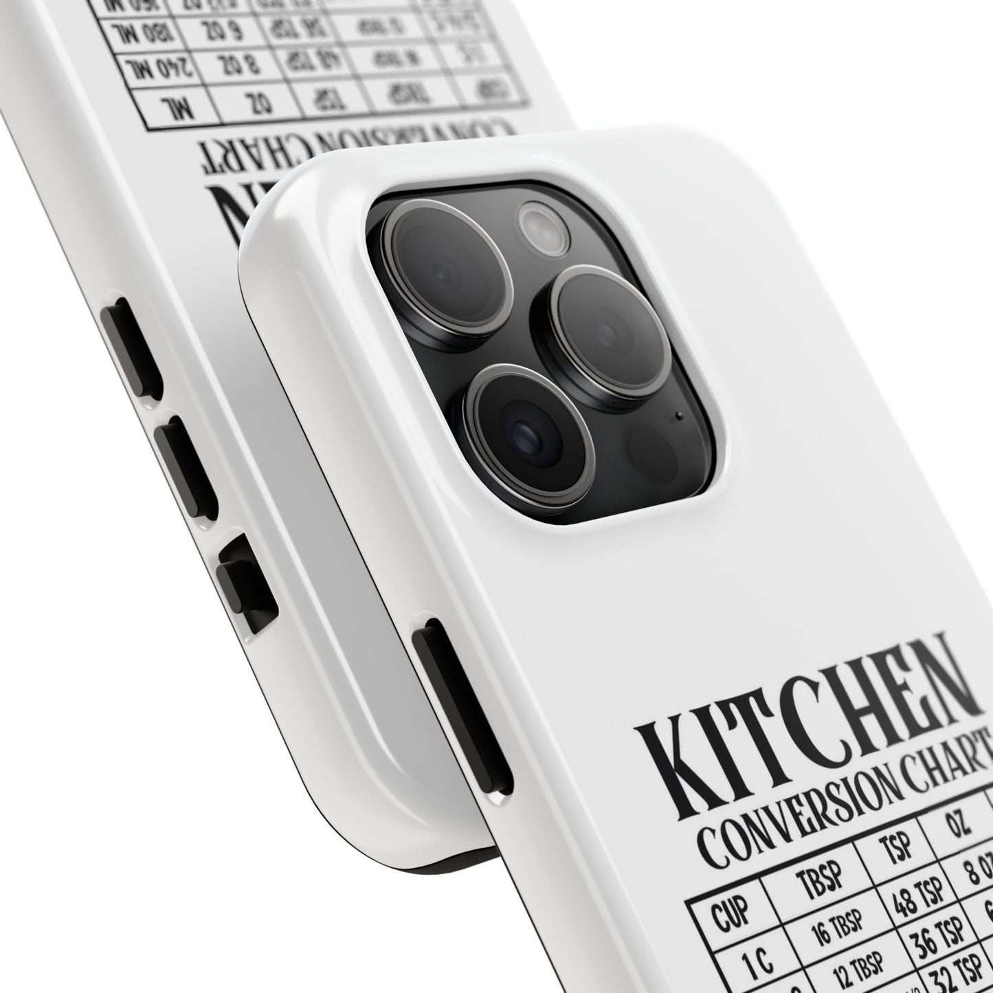Kitchen Conversion Chart - Tough iPhone Cases - Choose your Size