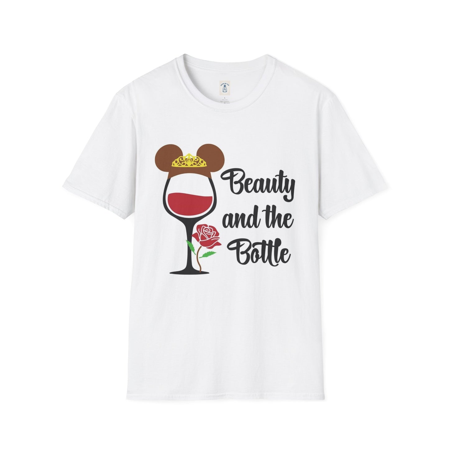 Beauty and the Bottle - Unisex Soft style T-Shirt