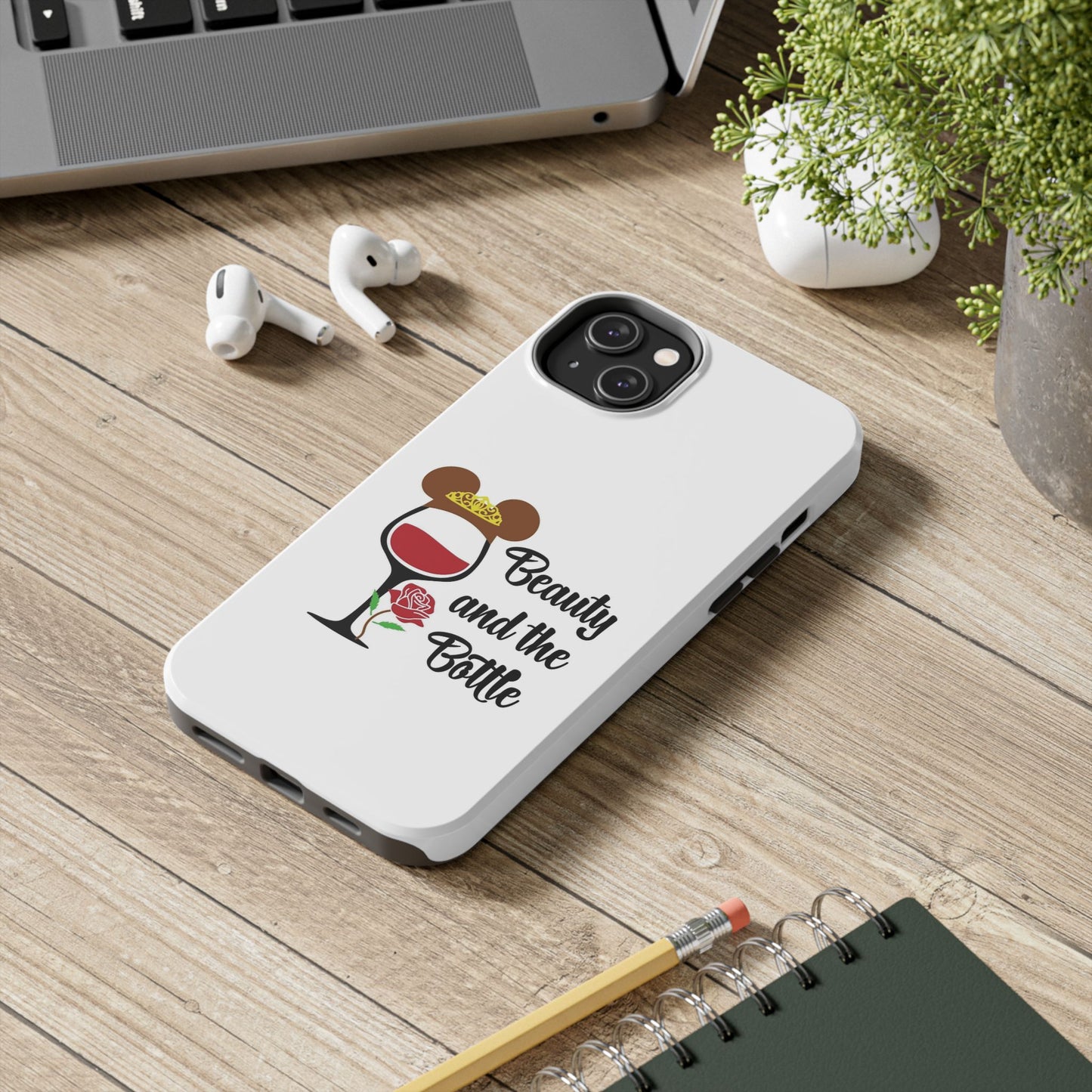 Beauty and the Bottle - Tough iPhone Cases - Choose your Size