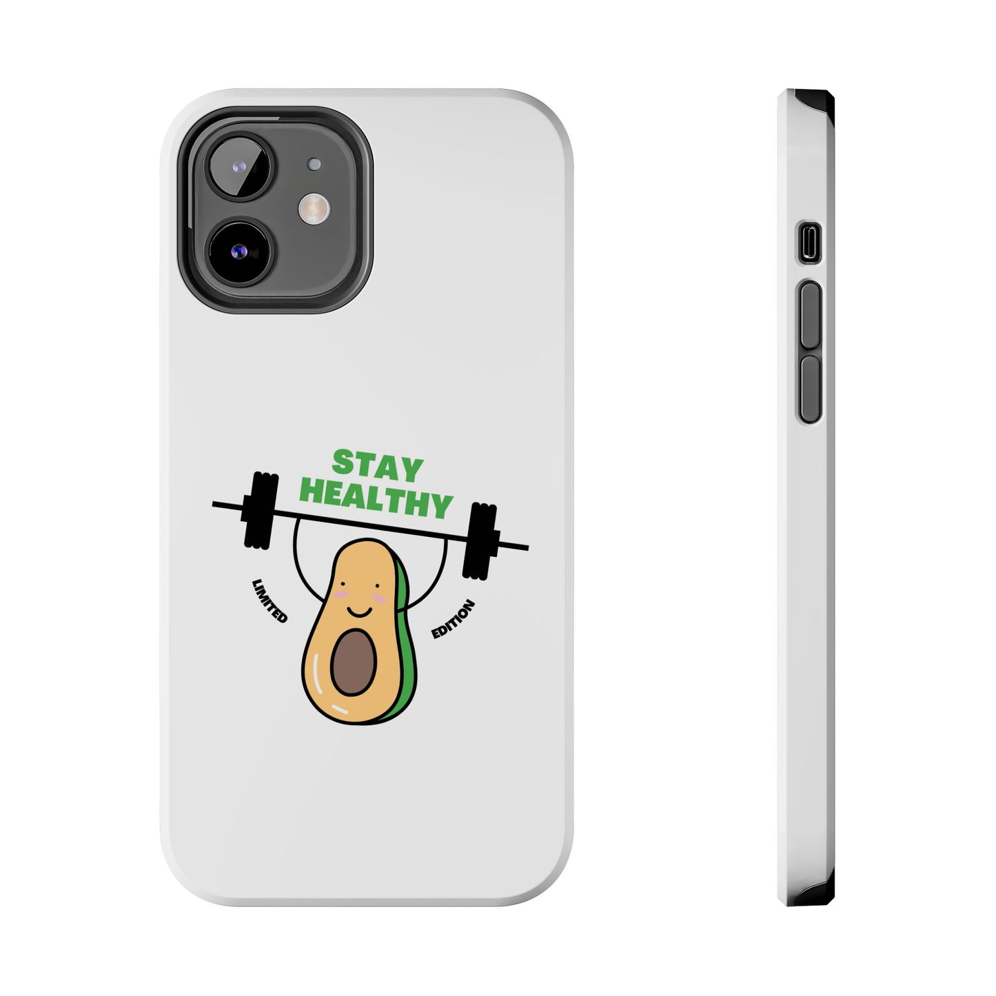 Stay Healthy Avocado - Tough iPhone Cases - Choose your Size