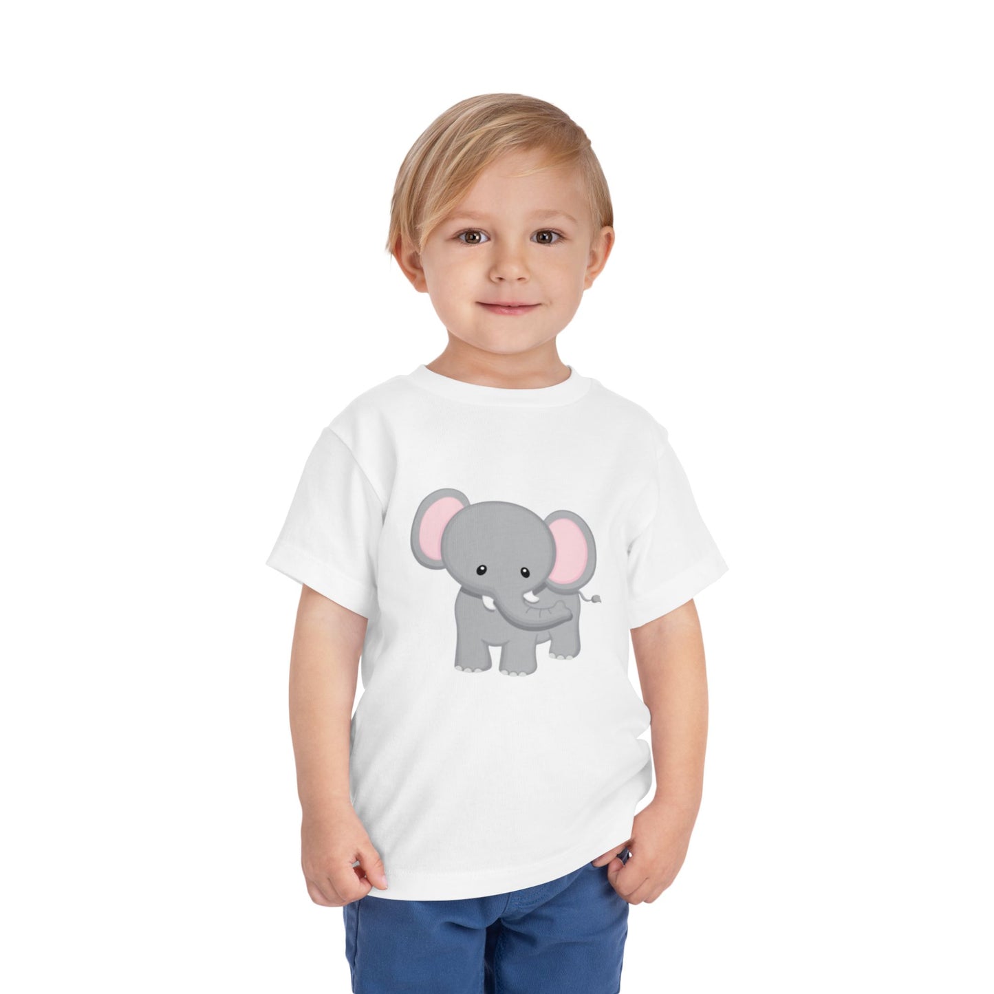 Baby Elephant - Short Sleeve Tee, Cute Kids Tee, Animal T-Shirt, Birthday Gift, Playtime Outfit, Baby Shower Gift