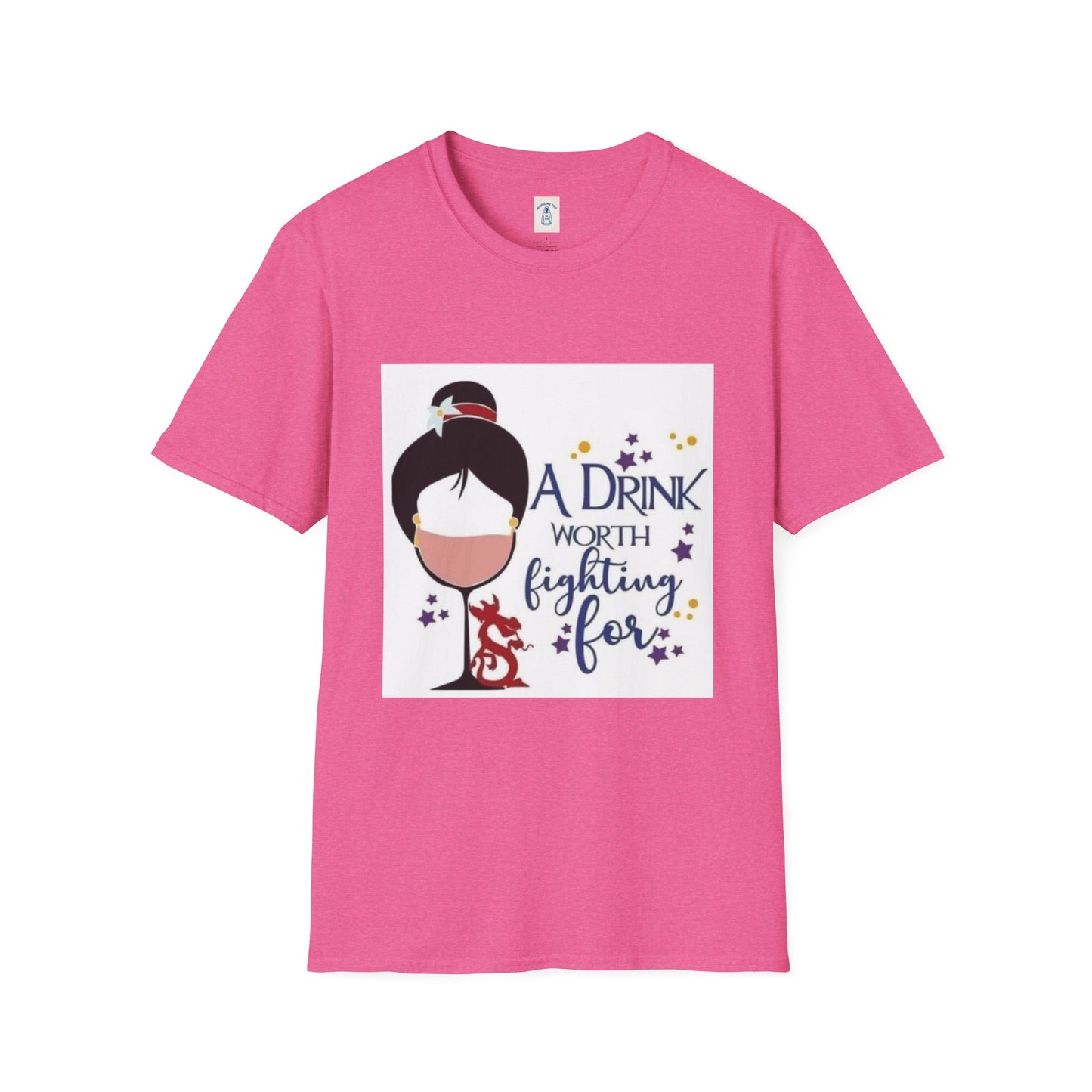 A Drink Worth Fighting For - Unisex Softstyle T-Shirt