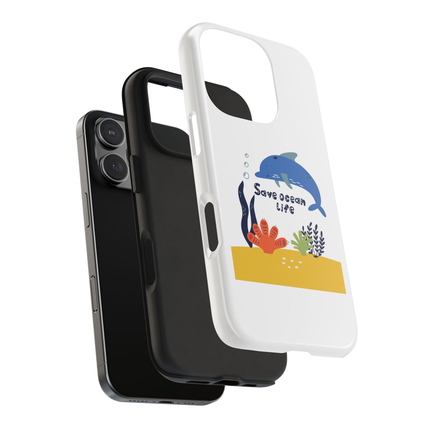Save Ocean Life - Tough iPhone Cases - Choose your Size