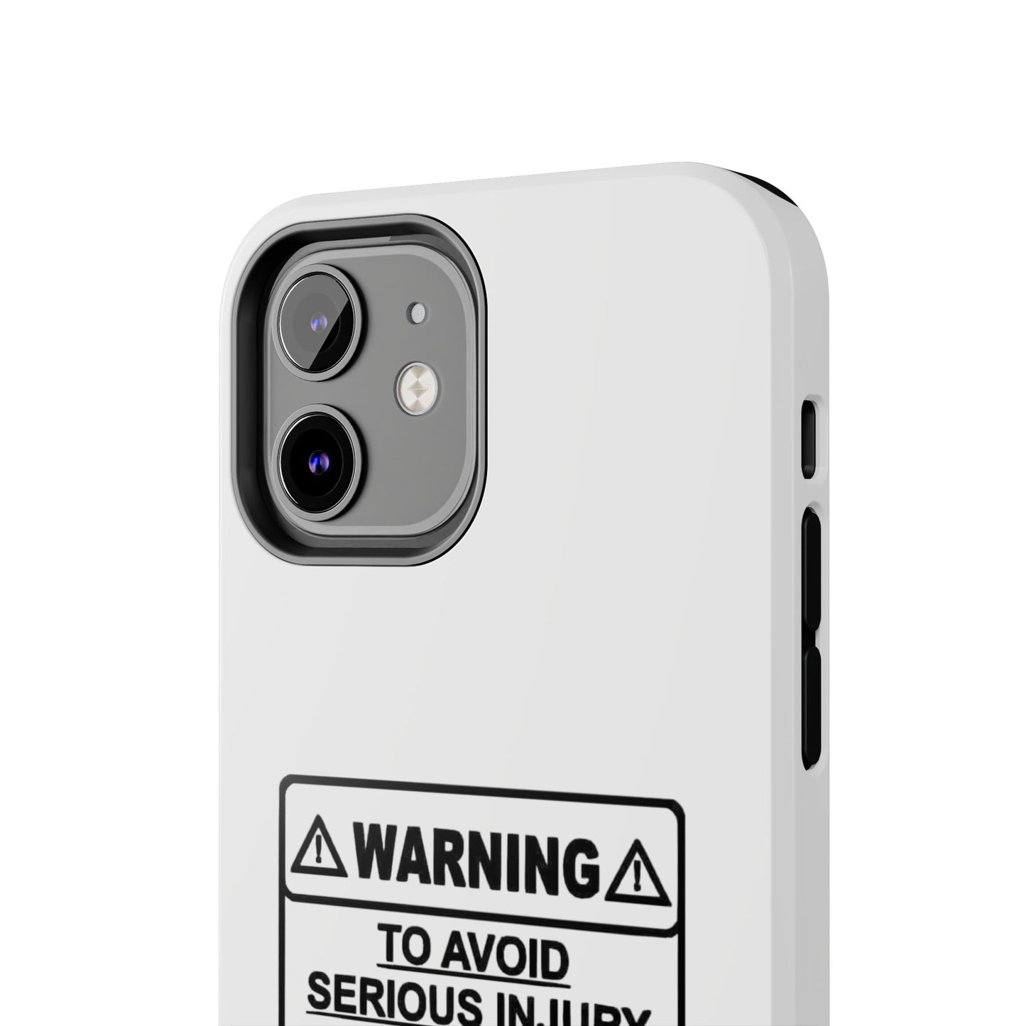 WARNING TO AVOID SERIOUS INJURY DON’T TELL MEMHOW TO DO MY JOB - Tough iPhone Cases - Choose your Size