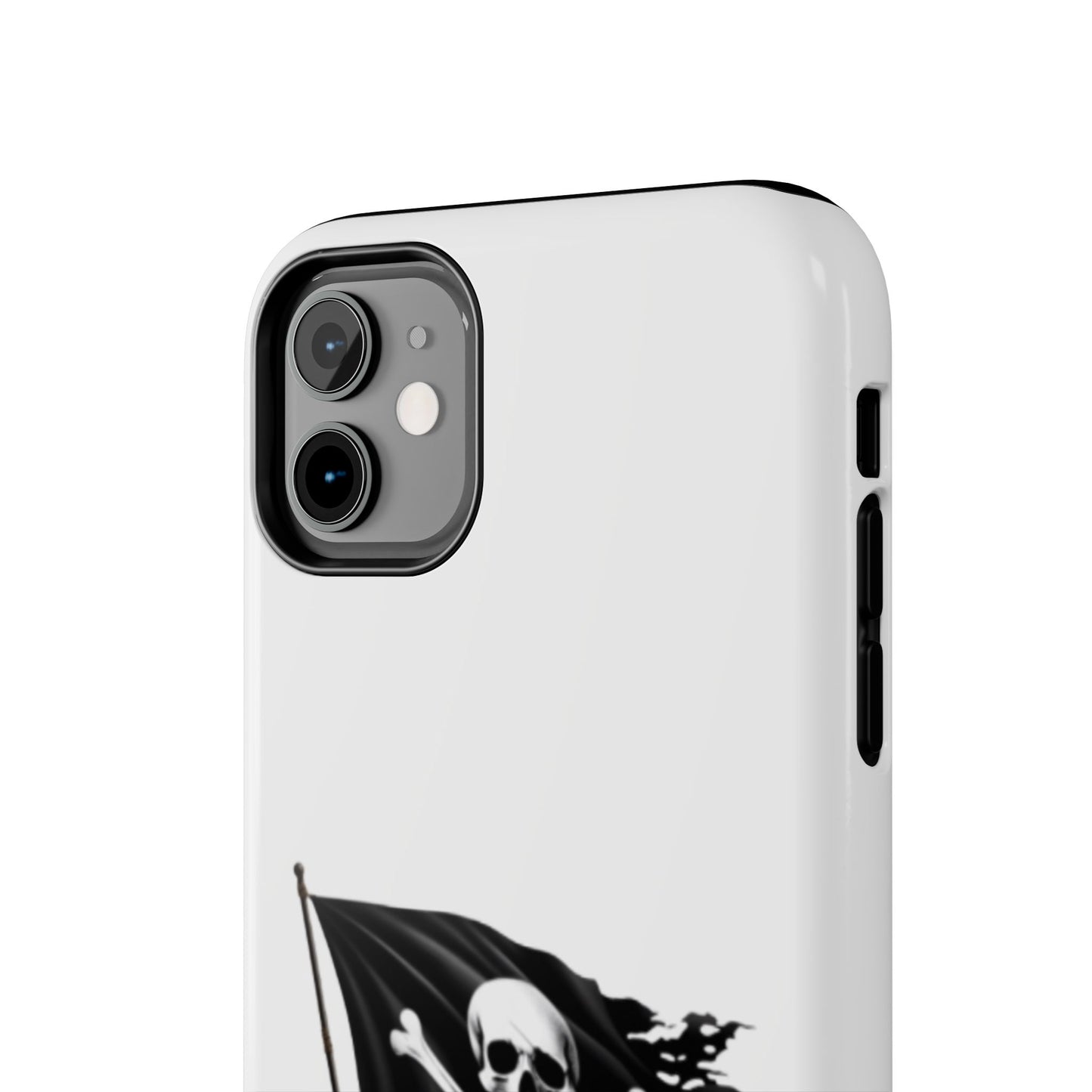 Black Skull Pirate Flag - Tough iPhone Cases - Choose your Size
