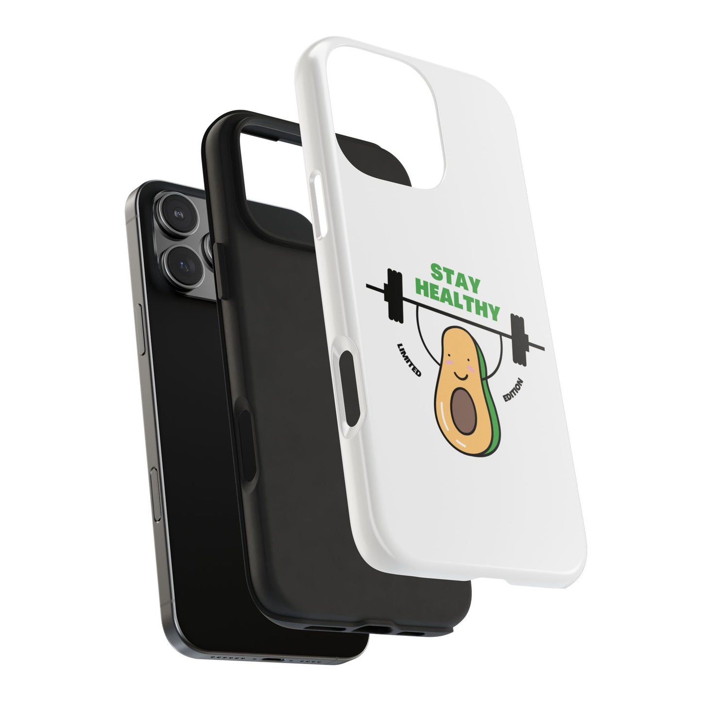 Stay Healthy Avocado - Tough iPhone Cases - Choose your Size
