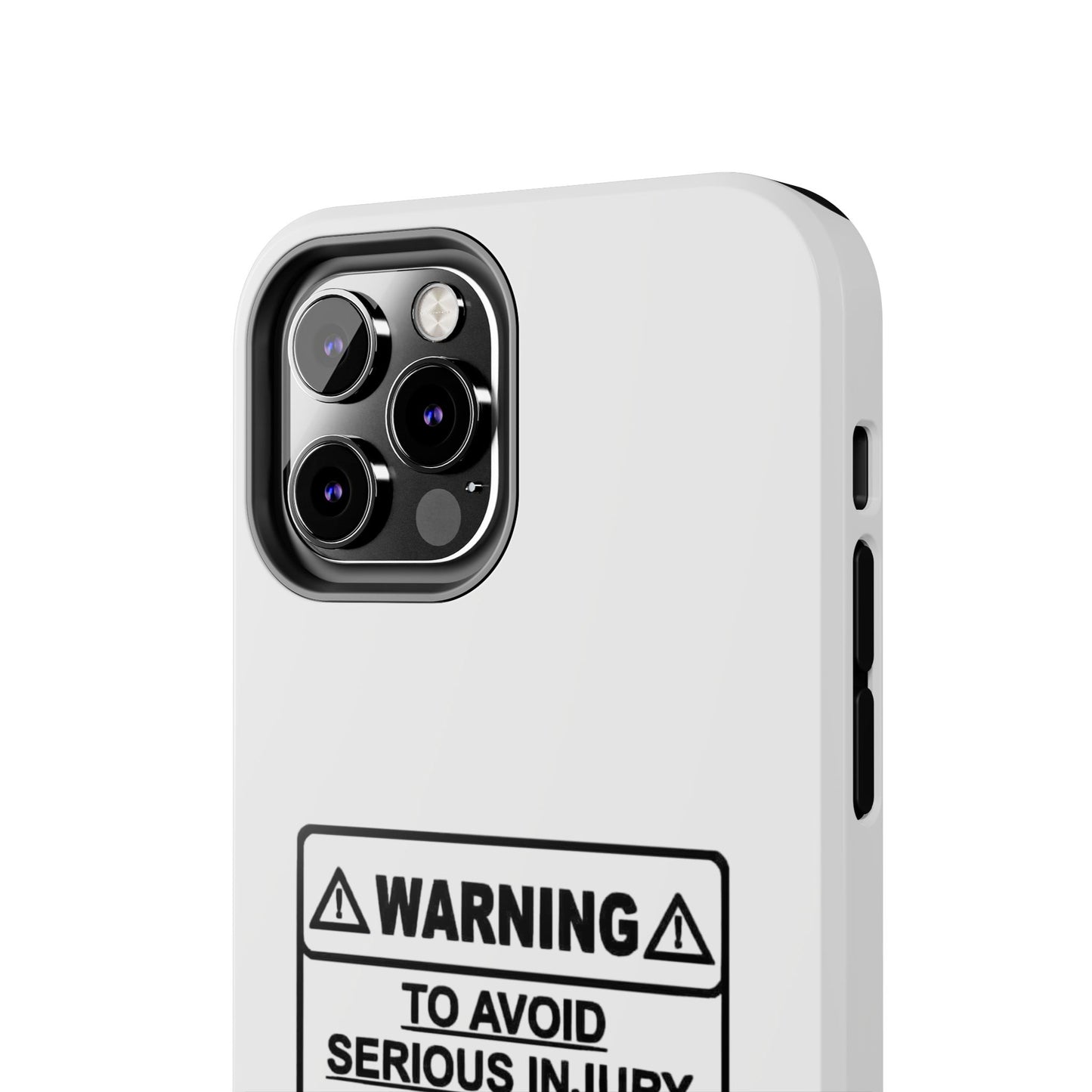 WARNING TO AVOID SERIOUS INJURY DON’T TELL MEMHOW TO DO MY JOB - Tough iPhone Cases - Choose your Size