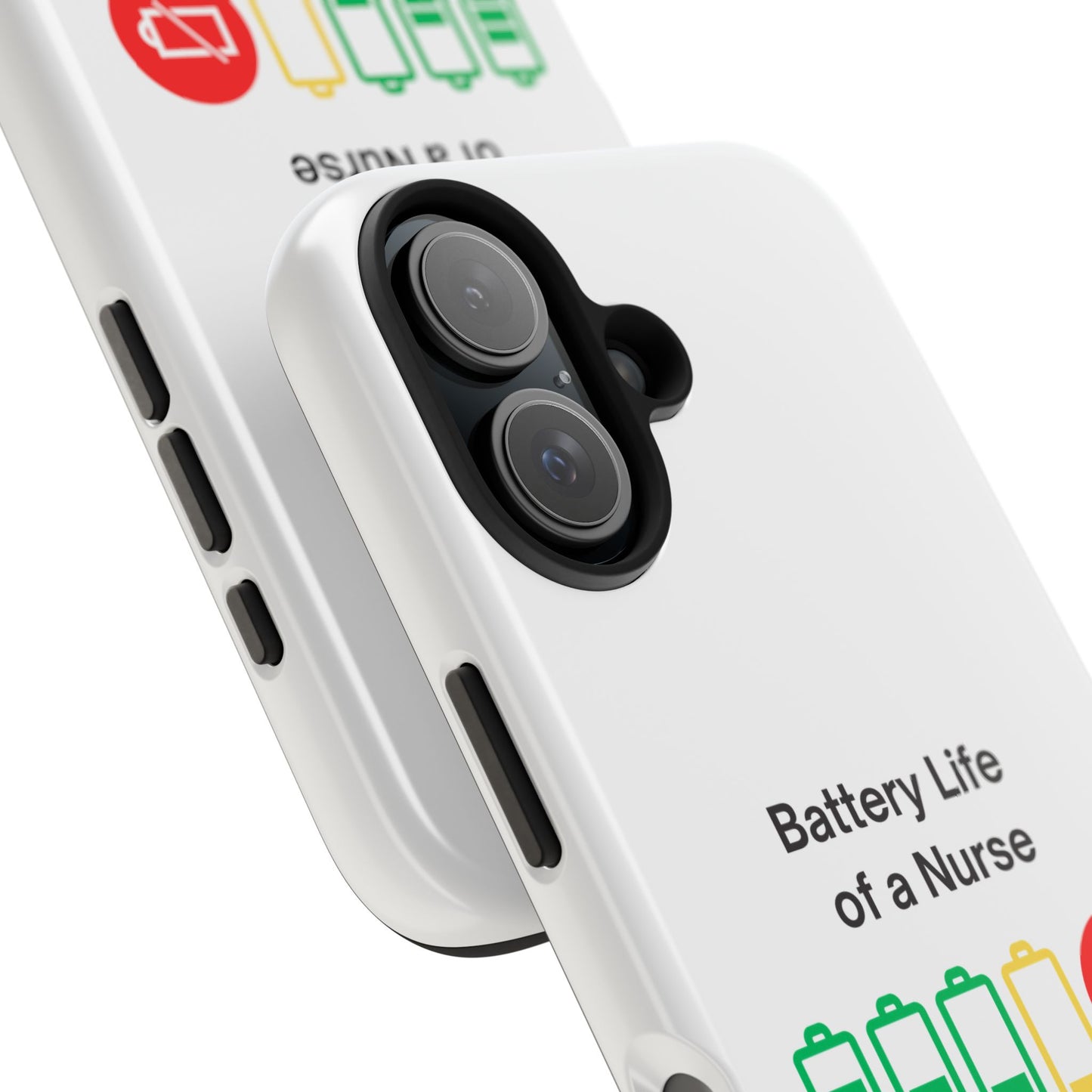 Battery Life of a Nurse - Tough iPhone Cases - Choose your Size