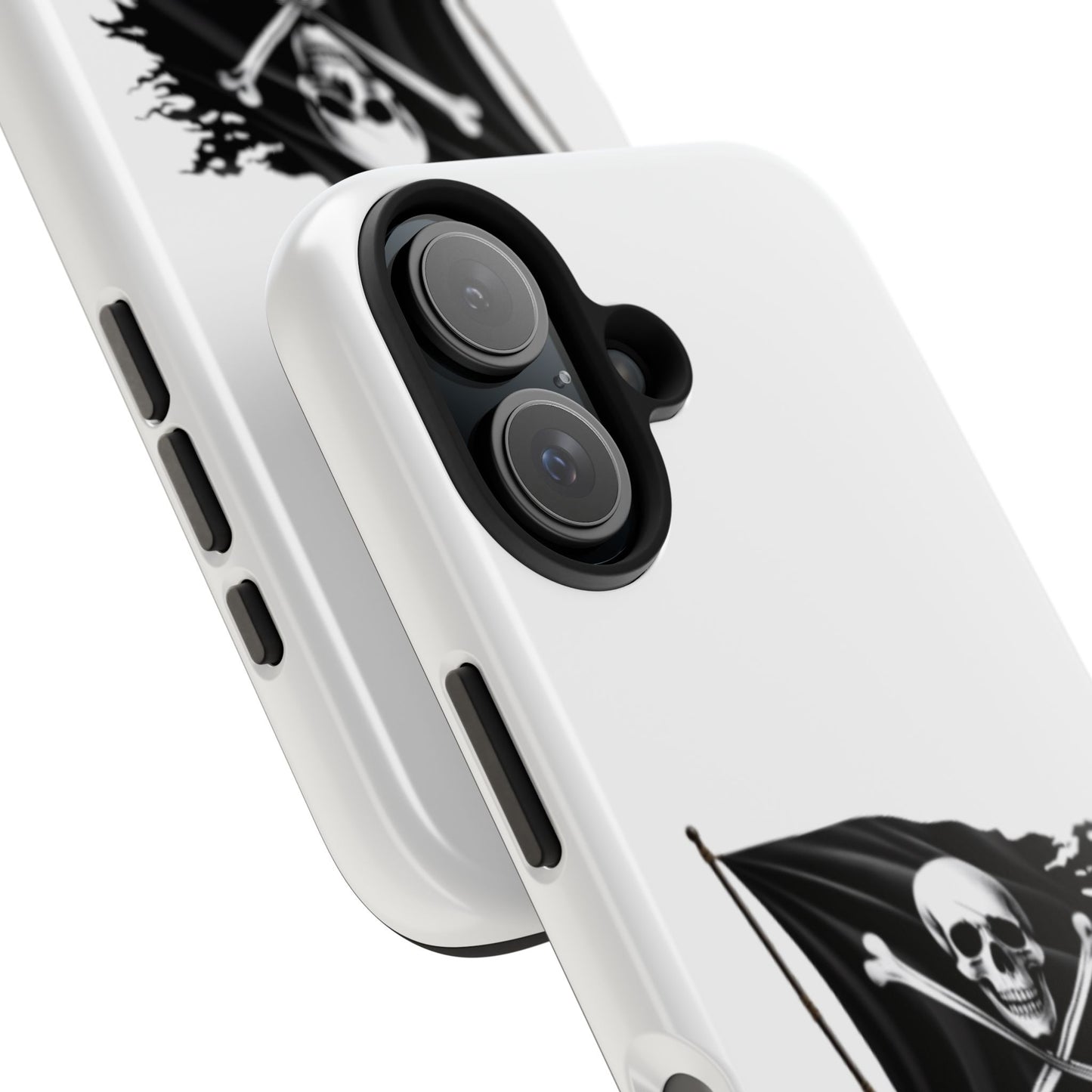 Black Skull Pirate Flag - Tough iPhone Cases - Choose your Size